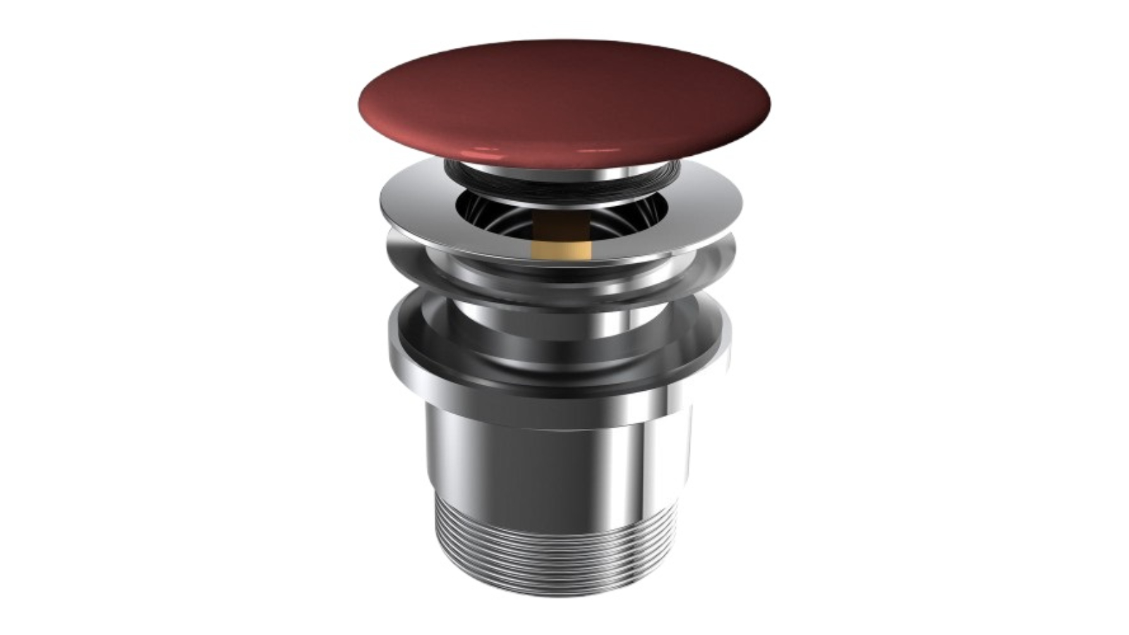 Parisi Flaminia Clic-Clac Universal Waste with Ceramic Plug - Rosso Rubens