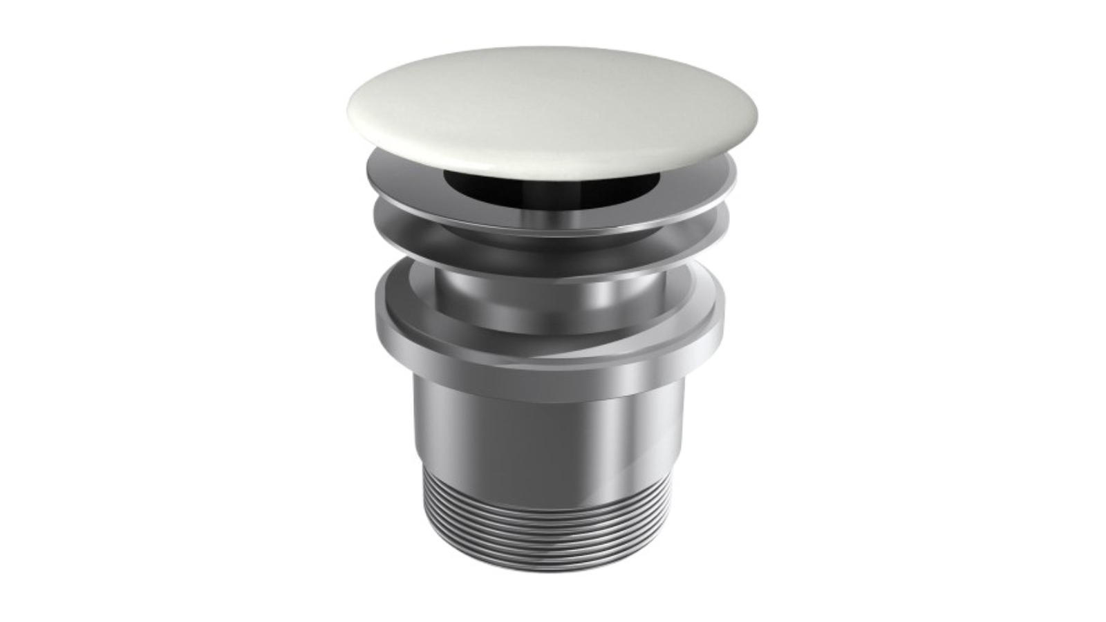 Parisi Flamina Constant Flow Waste with Domed Ceramic Top and Universal Waste - Milky White