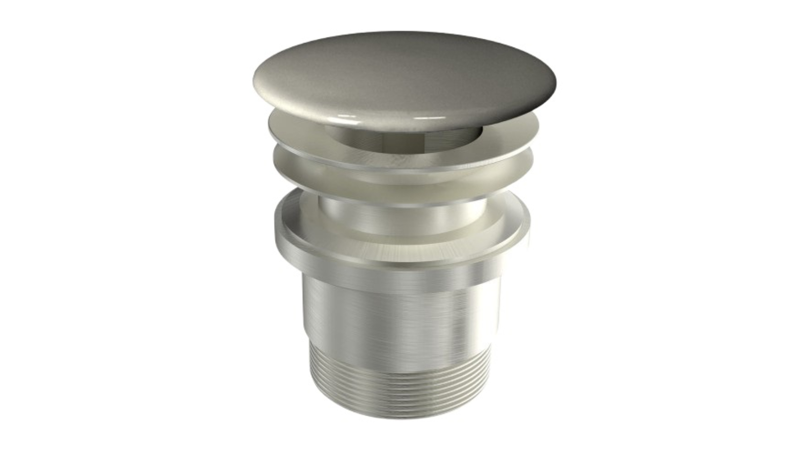 Parisi Flamina Constant Flow Waste with Domed Ceramic Top and Universal Waste - Cenere