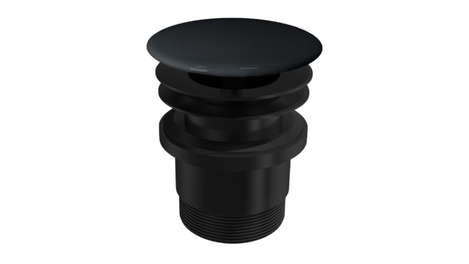 Parisi Flamina Constant Flow Waste with Domed Ceramic Top and Universal Waste - Carbone