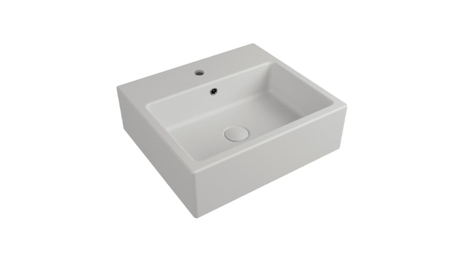 Parisi Acqualight Bench Basin 1 Tap Hole - Milky White