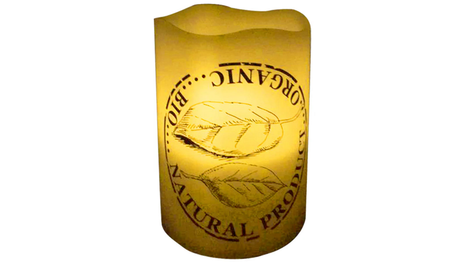 Flame Battery Operated Ambient Table Pillar Candle Wax Tea Light Replica