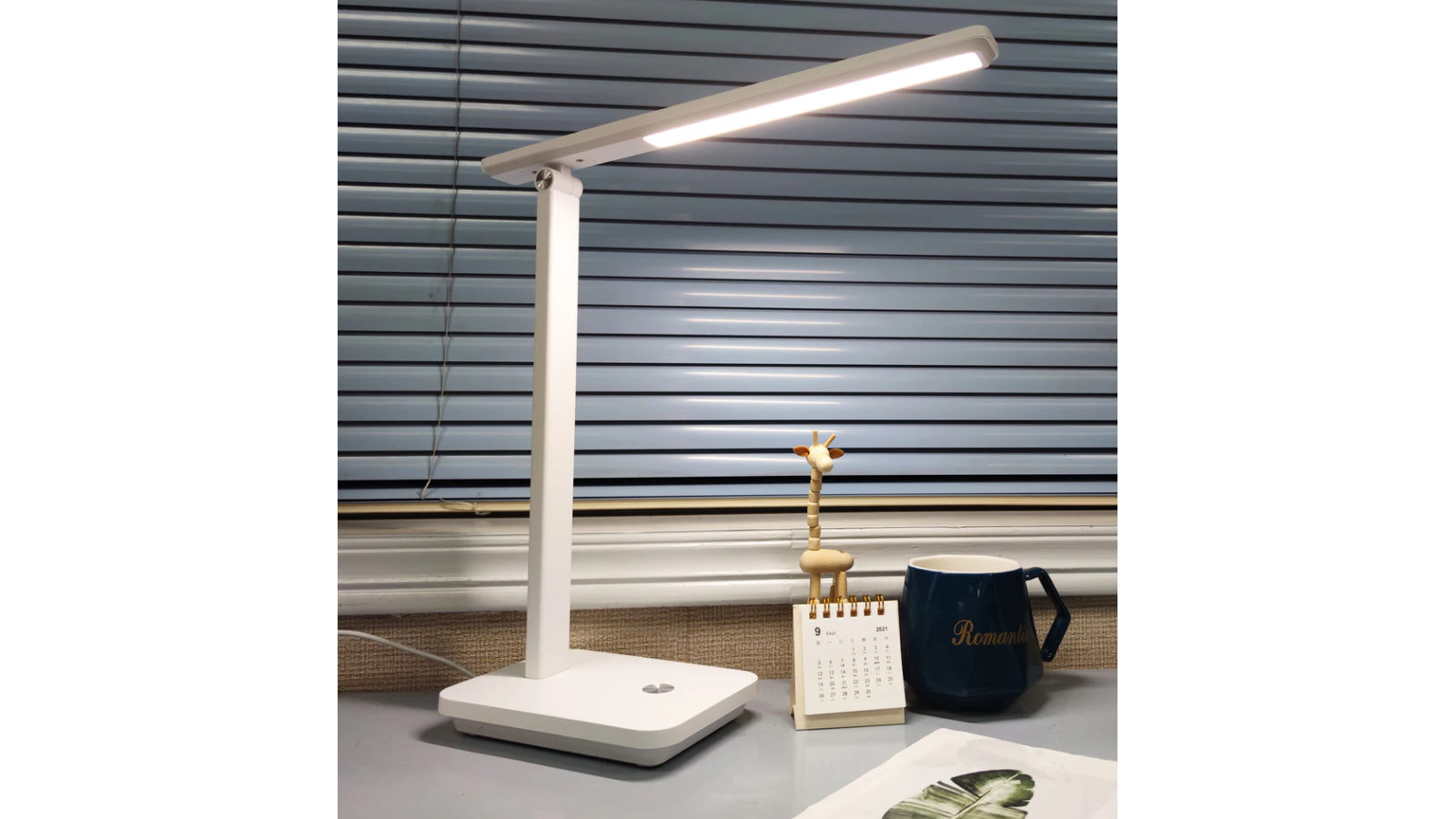 Flatmate Rechargeable Touch Table Tri-CCT White LED Lamp with Flexible Neck