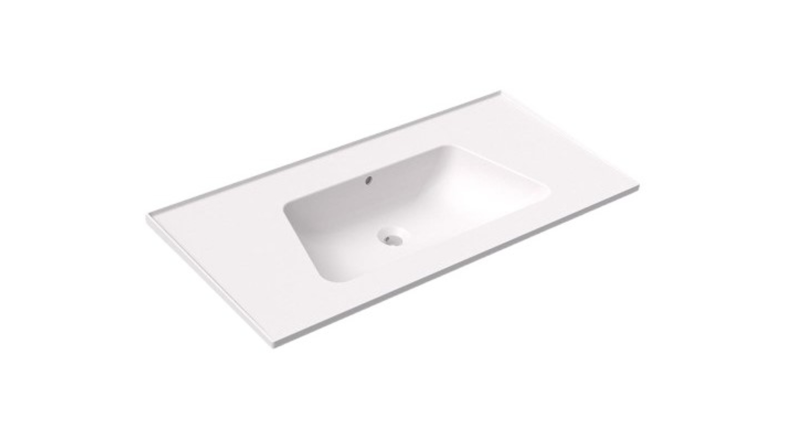 Parisi Bloom 105 Wall Basin 0 Tap Hole - Milky White