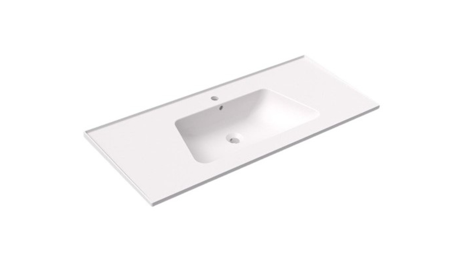 Parisi Bloom 120 Wall Basin 1 Tap Hole - Milky White