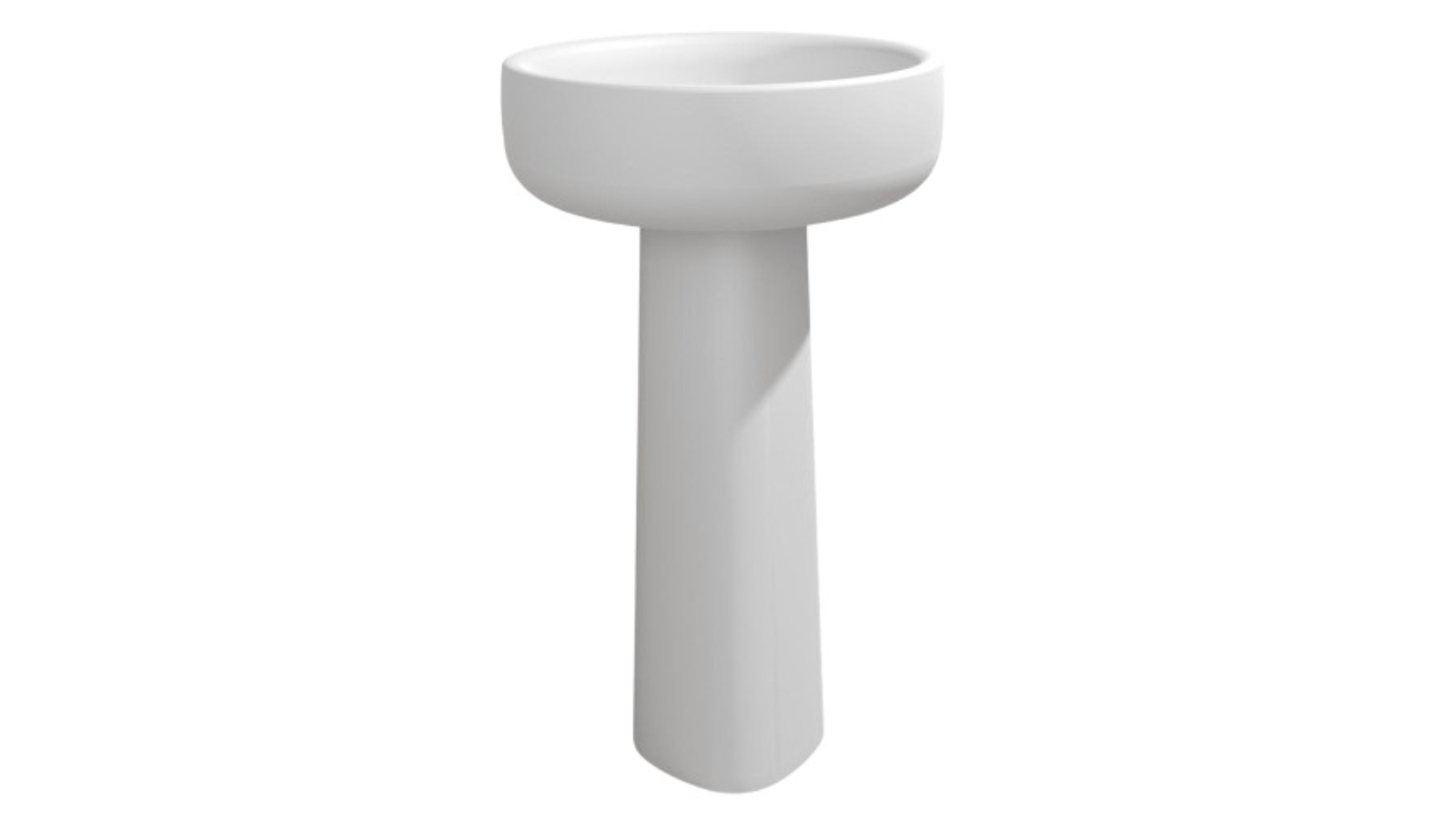 Parisi Bonola 46 Freestanding Pedestal Basin - Milky White