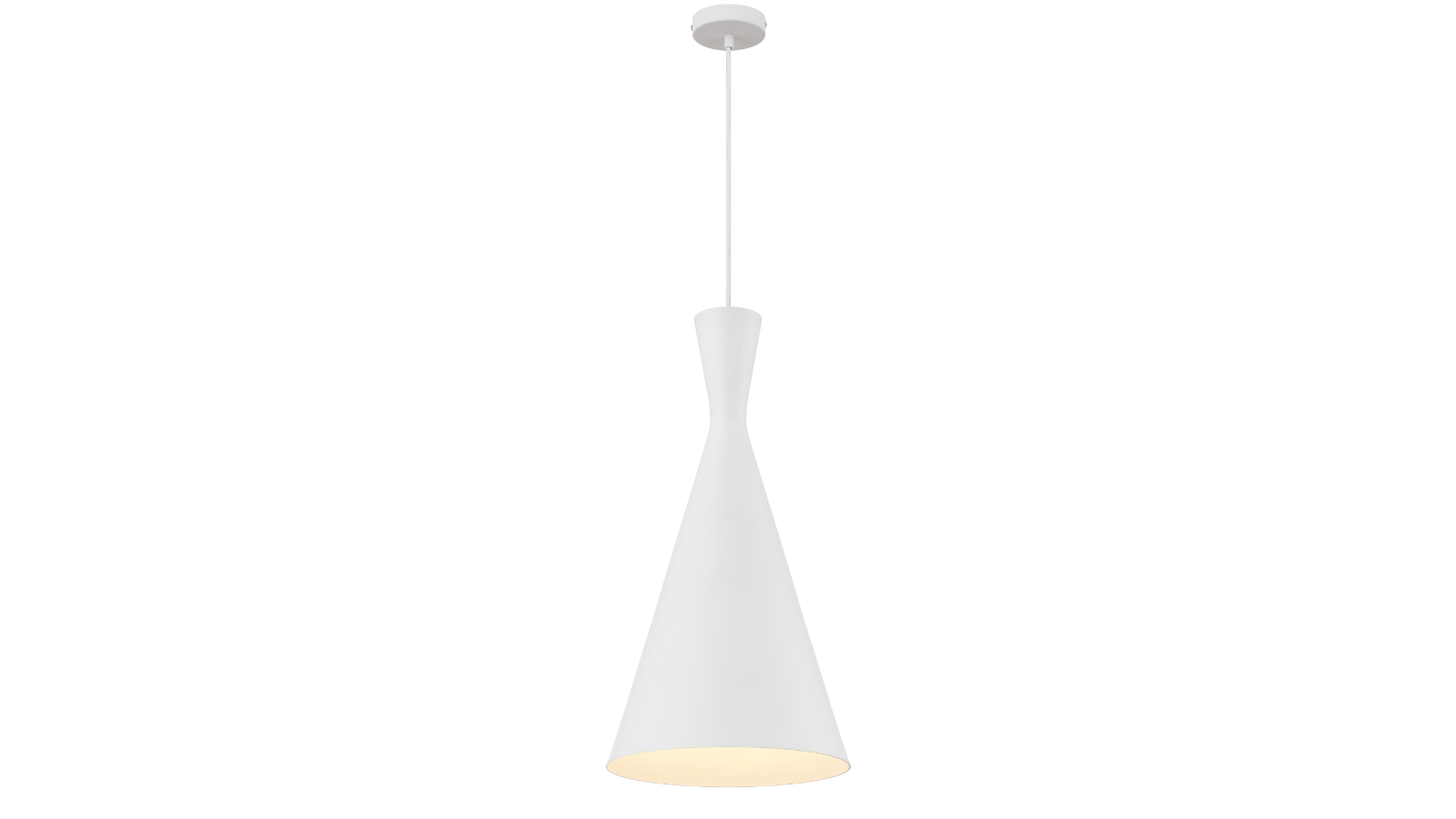 Pretty & Practical Rivalux 20-Pendant in Brushed White with Contemporary Design