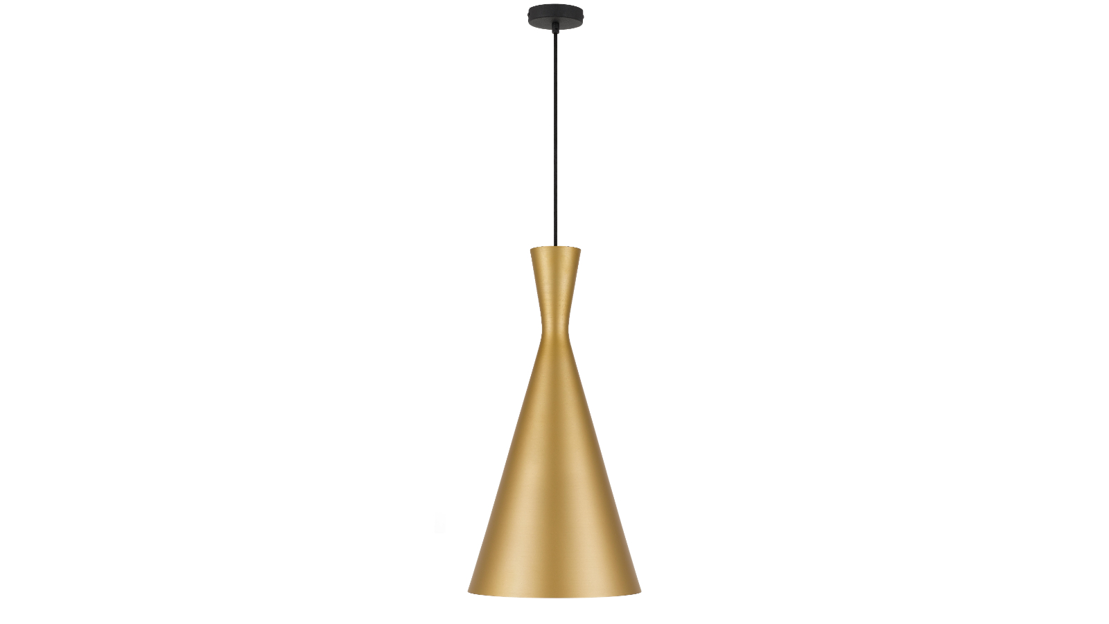 Pretty & Practical Bellalux 30W Max Bulb Gold Brushed Pendant