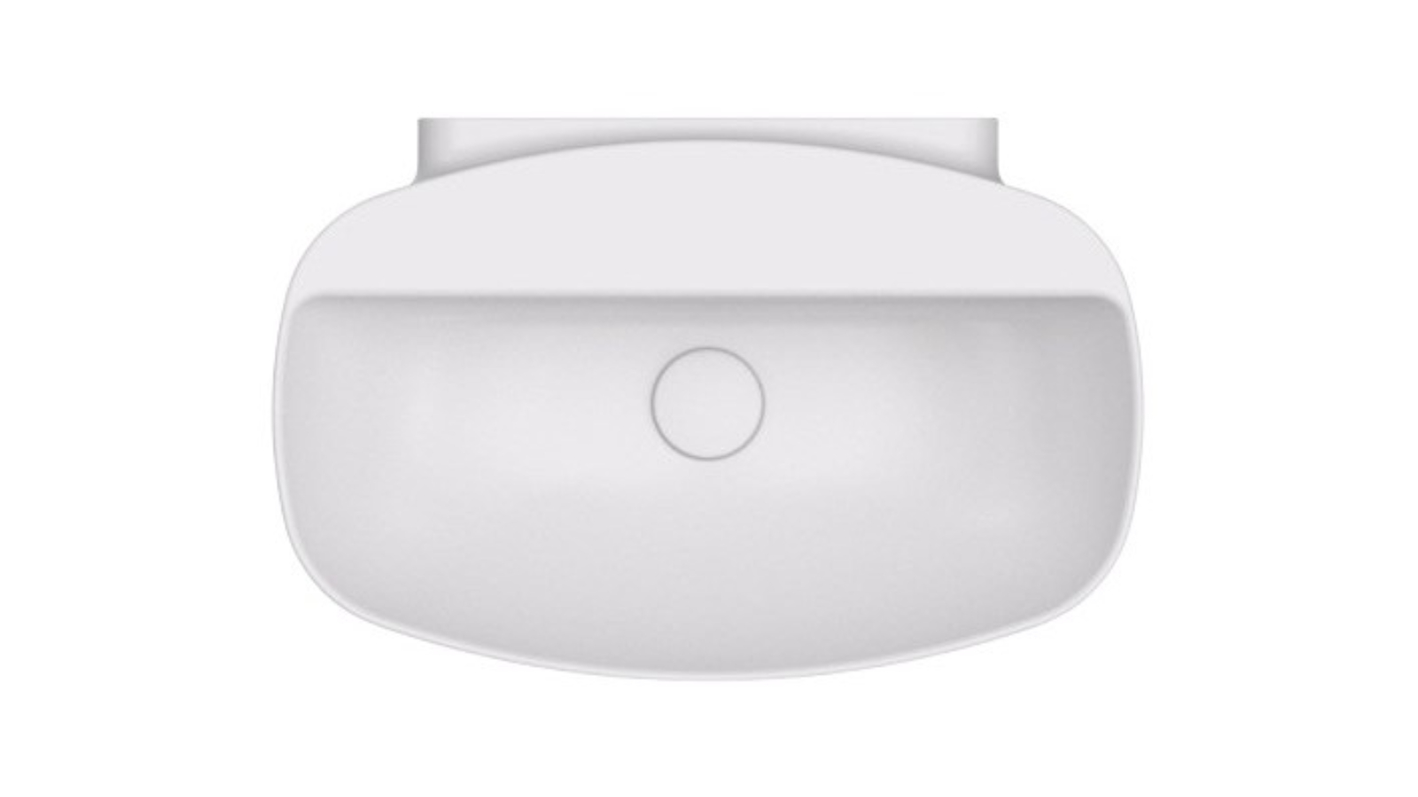 Parisi Nudaslim 60 Back to Wall Bench Basin with Tap Landing - Milky White