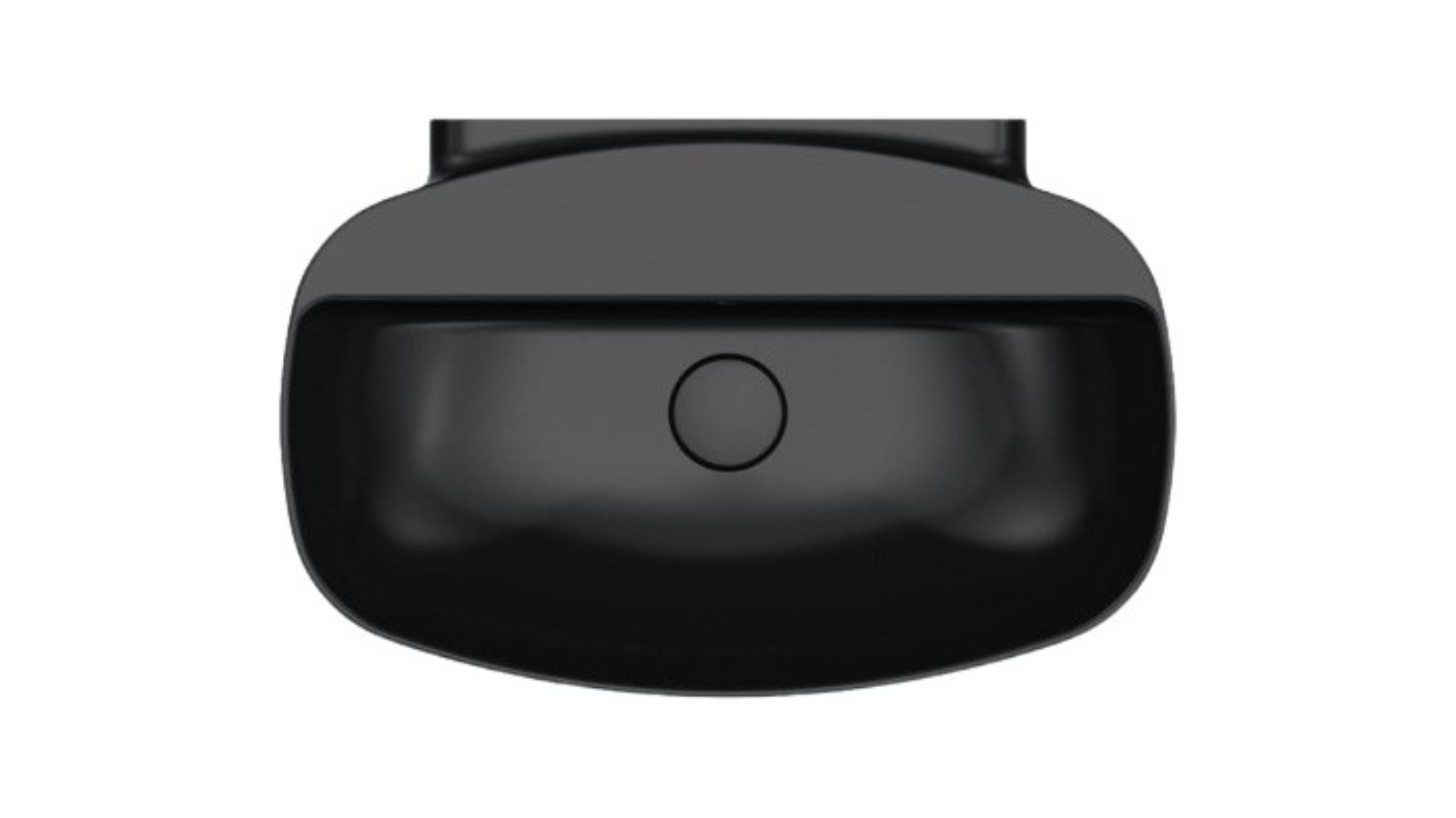 Parisi Nudaslim 60 Back to Wall Bench Basin with Tap Landing - Gloss Black