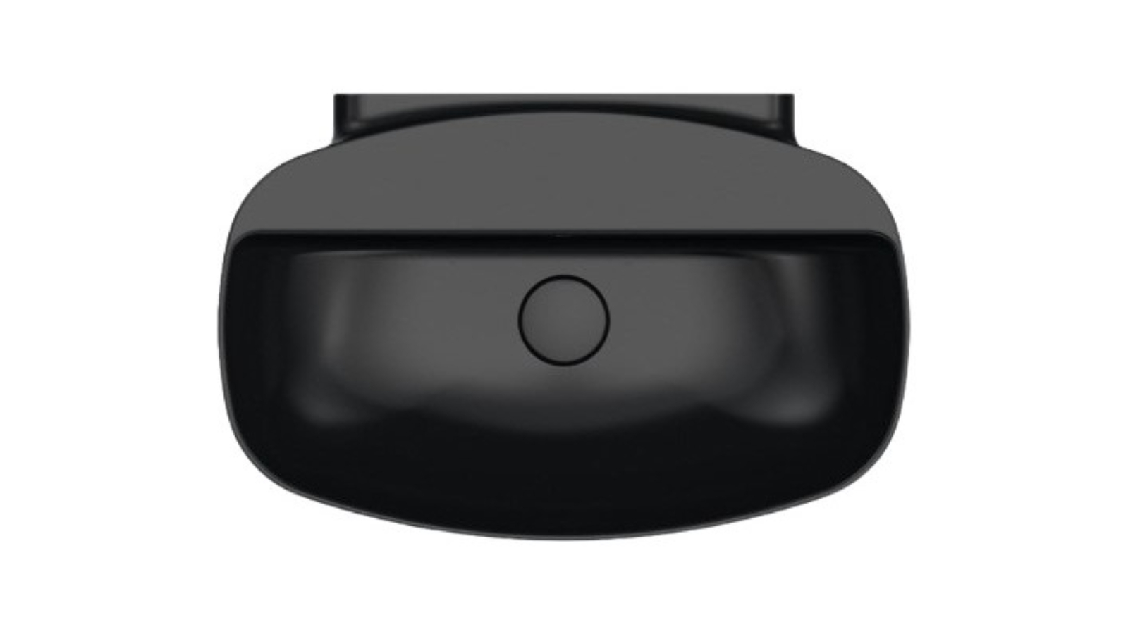 Parisi Nudaslim 60 Wall Basin with Tap Landing - Gloss Black