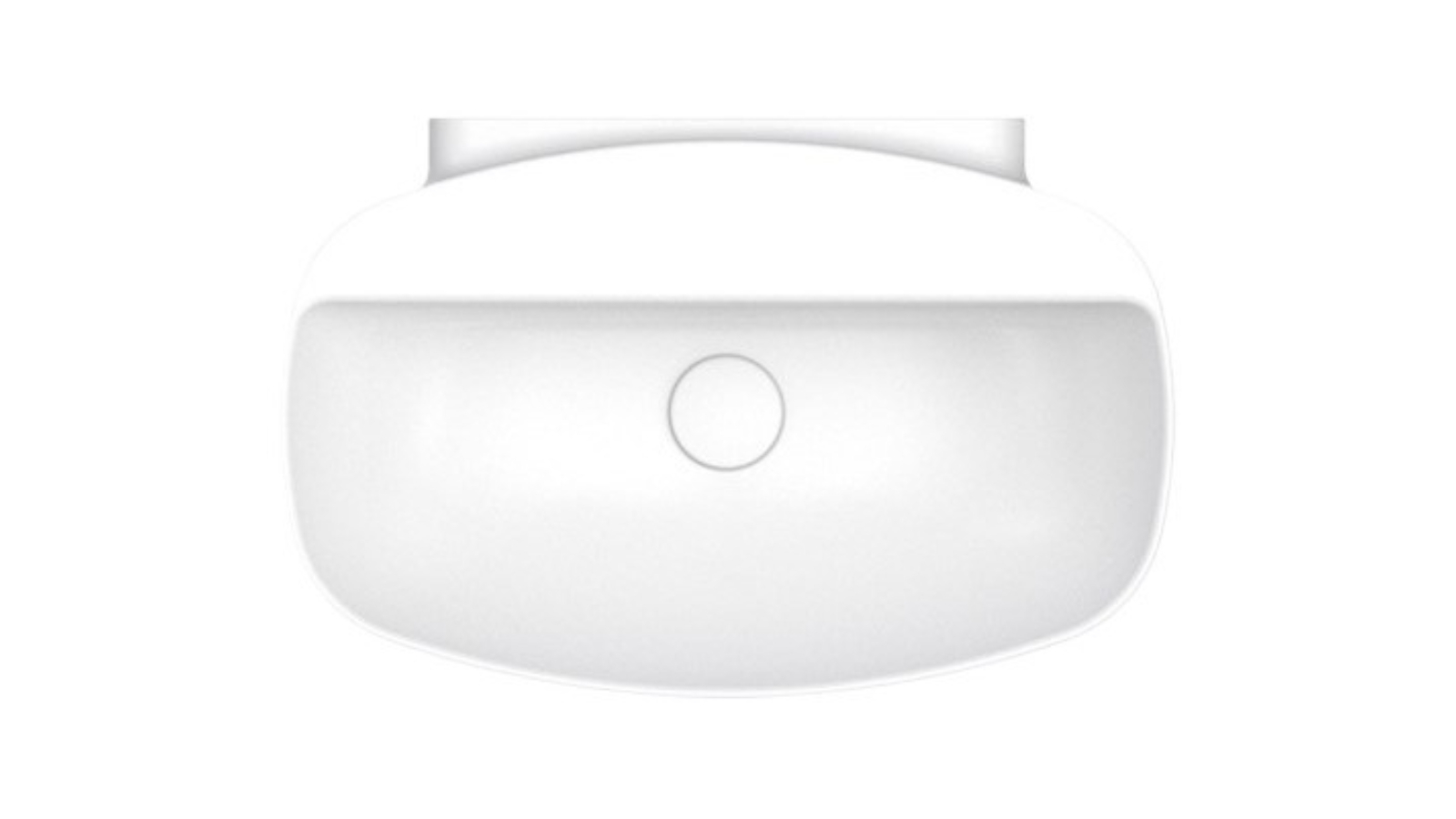 Parisi Nudaslim 60 Wall Basin with Tap Landing - Gloss White