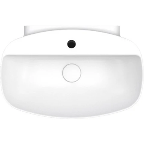 Parisi Nudaslim 60 Back to Wall Bench Basin with Tap Landing 1 Tap Hole - Gloss White
