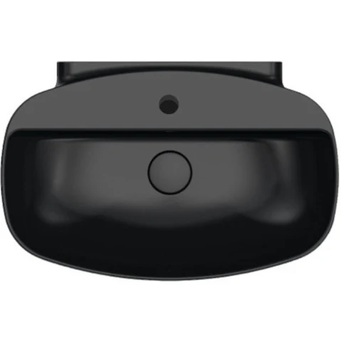 Parisi Nudaslim 60 Wall Basin with Tap Landing 1 Tap Hole - Gloss Black