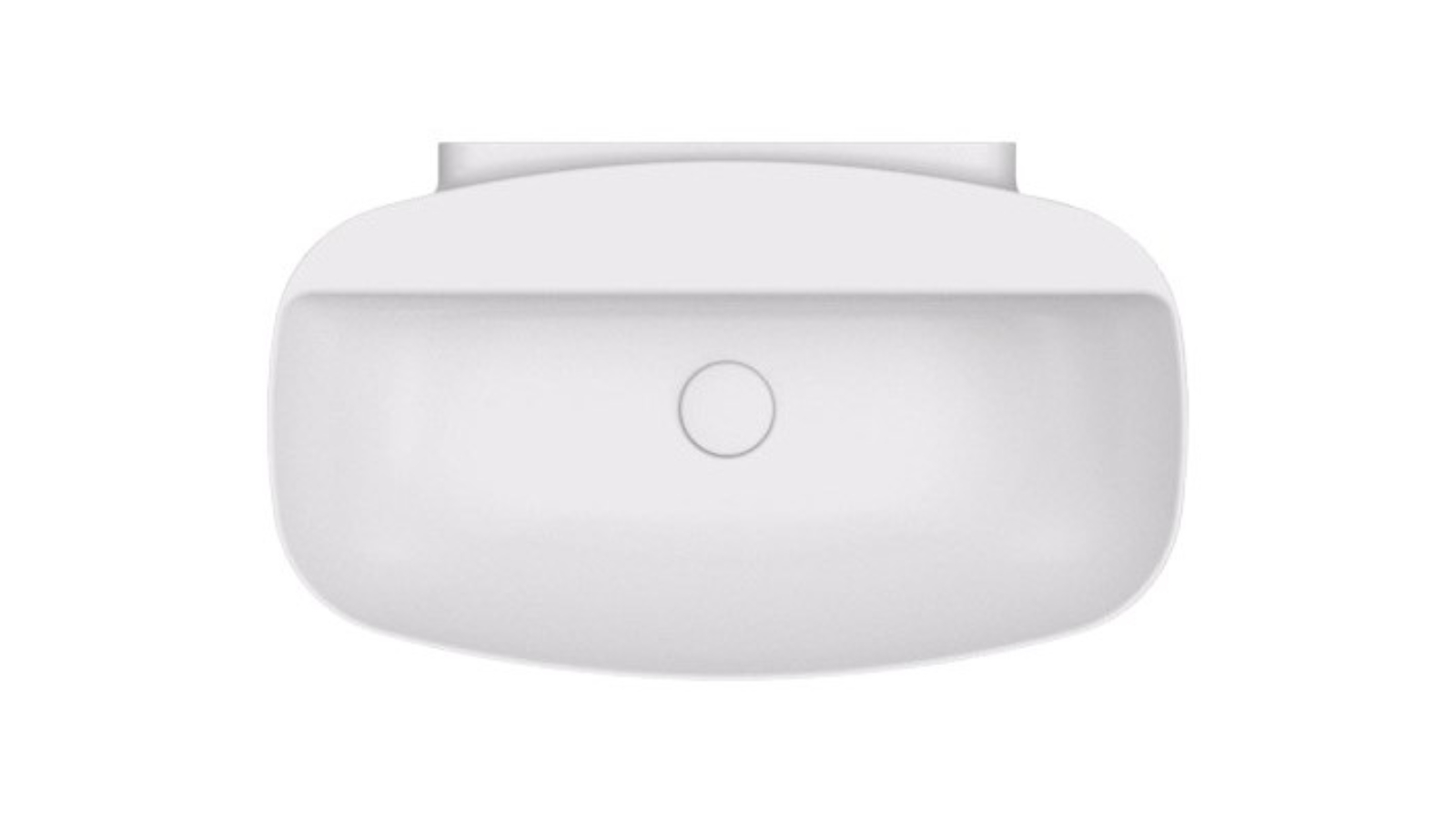 Parisi Nudaslim 75 Back to Wall Bench Basin with Tap Landing - Milky White
