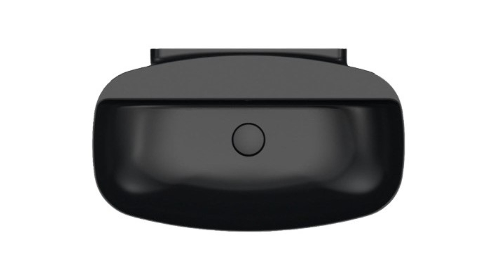 Parisi Nudaslim 75 Back to Wall Bench Basin with Tap Landing - Gloss Black