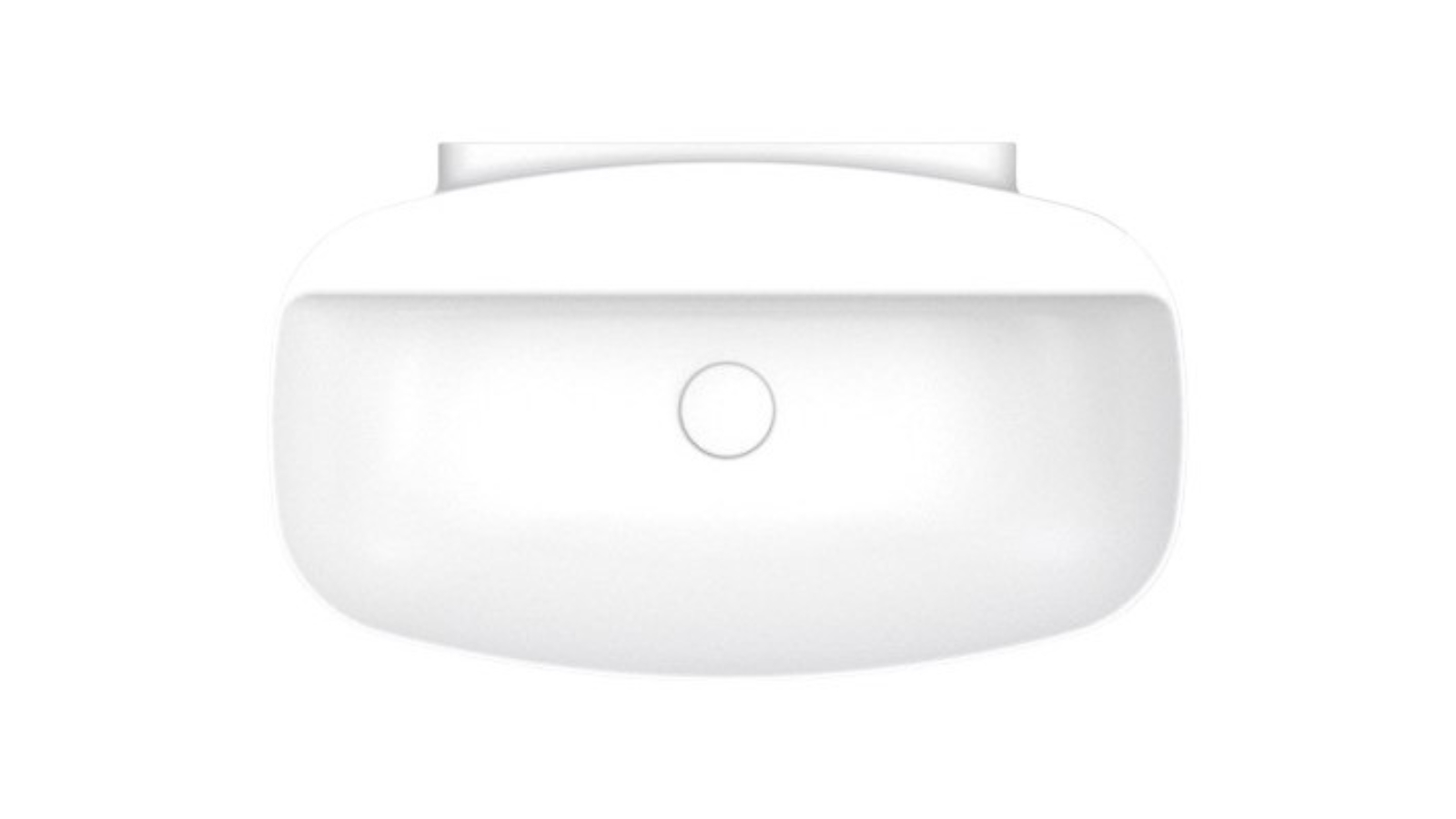 Parisi Nudaslim 75 Back to Wall Bench Basin with Tap Landing - Gloss White