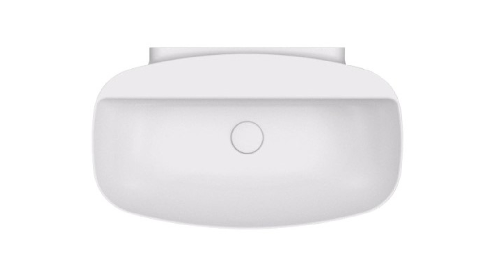 Parisi Nudaslim 75 Wall Basin with Tap Landing - Milky White