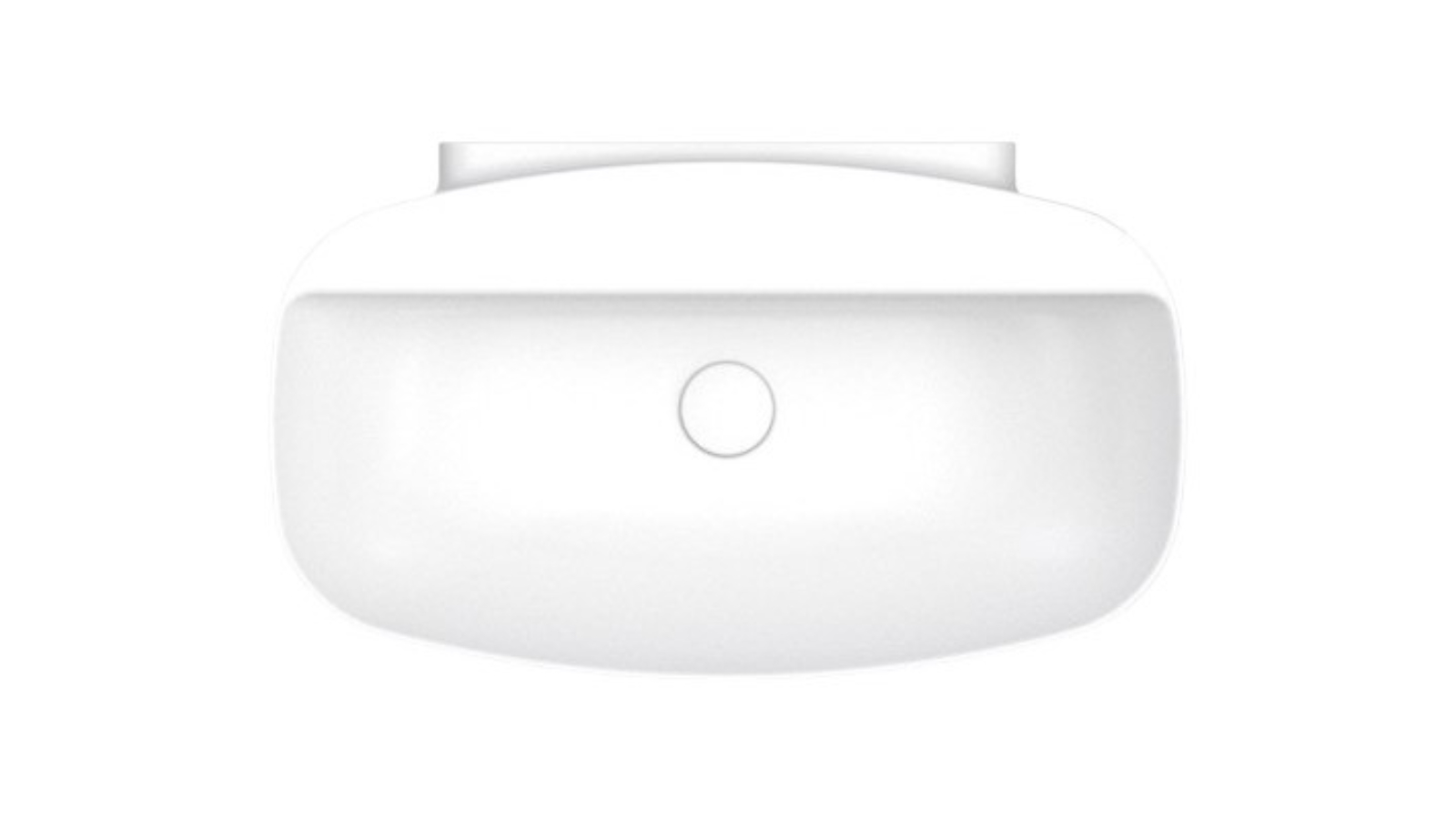 Parisi Nudaslim 75 Wall Basin with Tap Landing - Gloss White