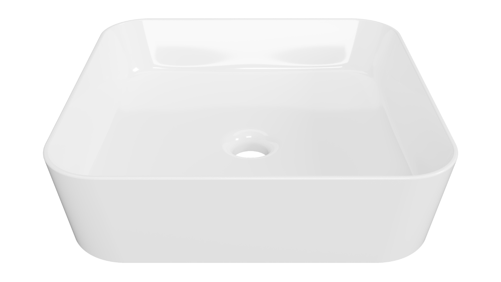 Timberline Florent 400mm Above Counter Basin - Gloss White