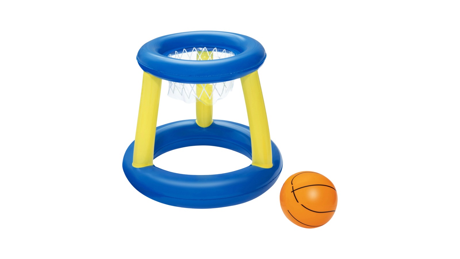 Bestway Inflatable Pool Float Basketball Hoop Set with Ball - Blue