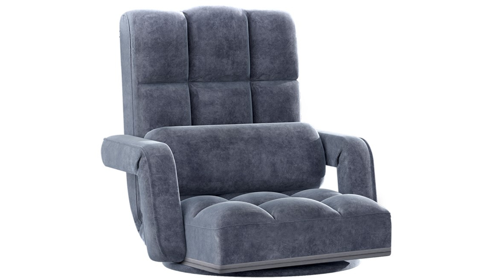 Artiss Grey Floor Swivel Recliner Chair Harvey Norman