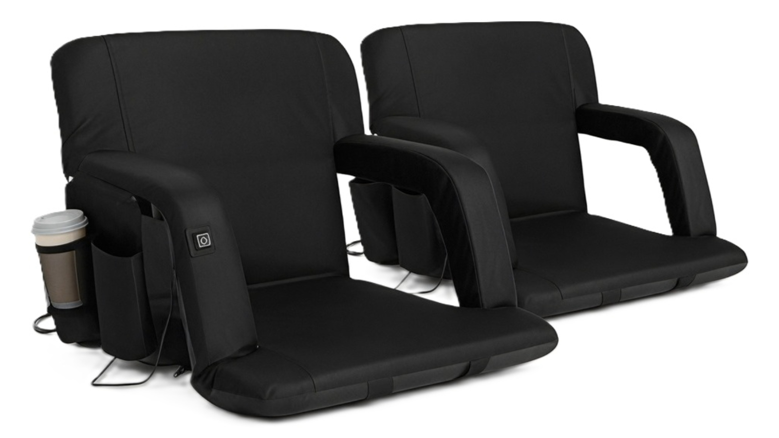 Artiss 2 Piece Heated Cushion Floor Lounge Sofa Bed with Armrest