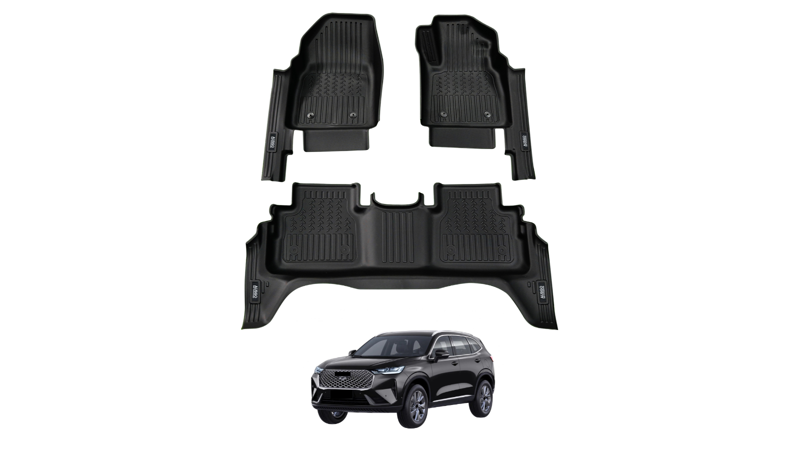 AUSGO 7D Car Floor Mats for Haval H6 B01 Series 2021 to Onwards