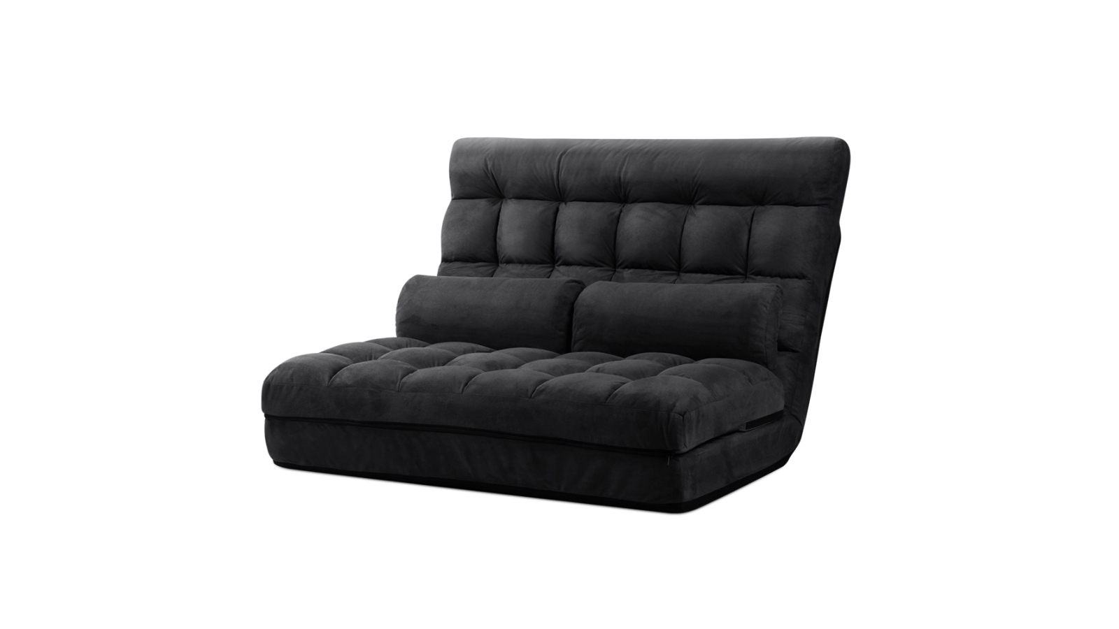 Artiss Double Lounge Sofa Bed Floor Recliner Chair - Charcoal