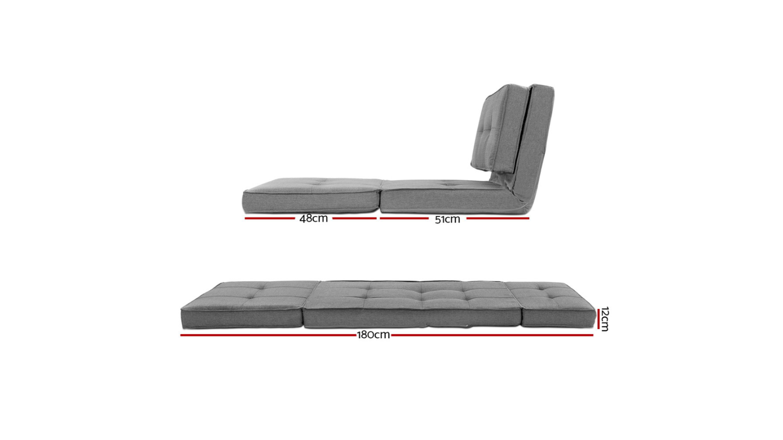 Artiss Floor Chair Lounge Sofa Swivel Grey