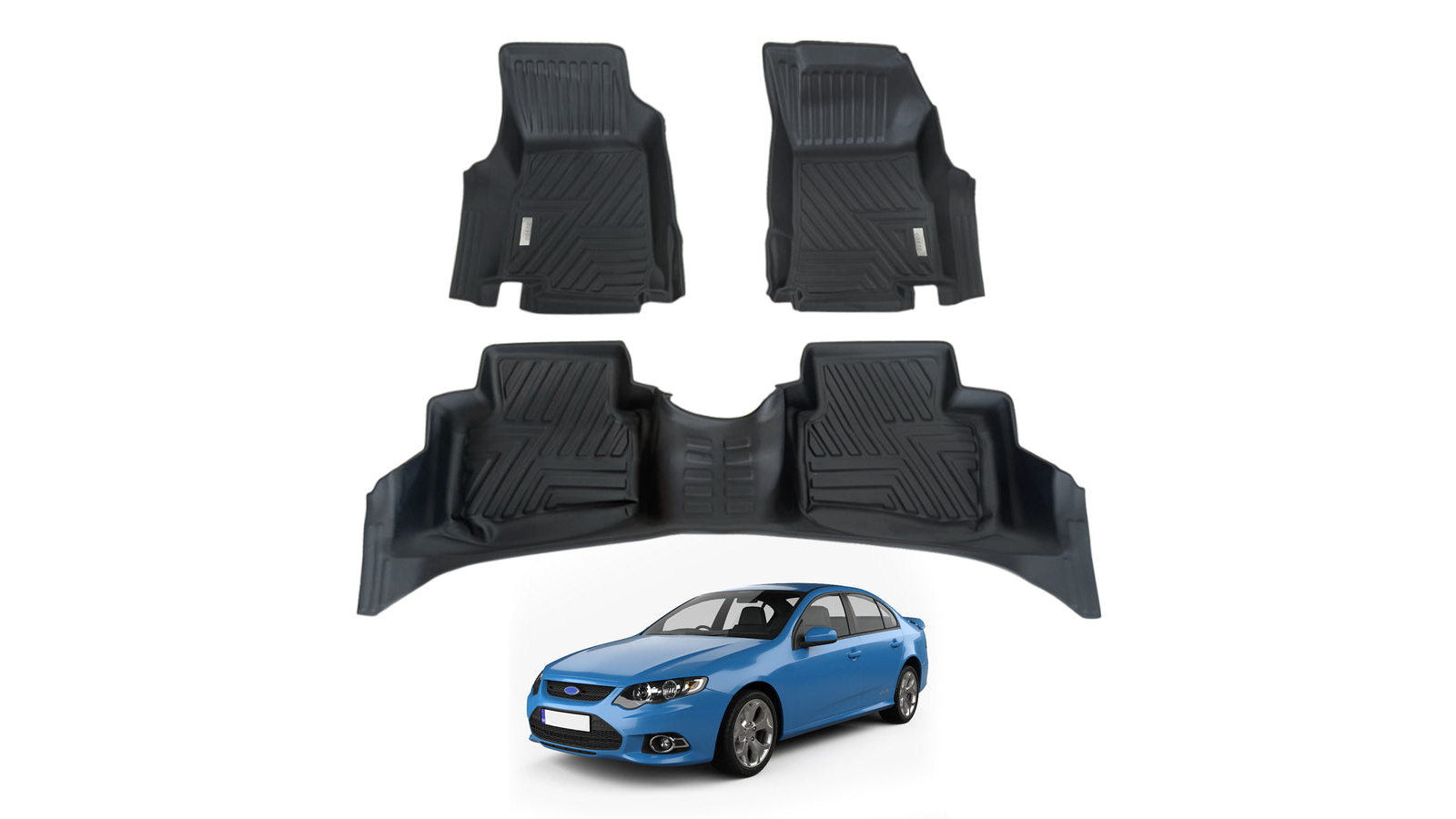 AUSGO 5D Car Floor Mats for Ford Falcon FG 2008-2019