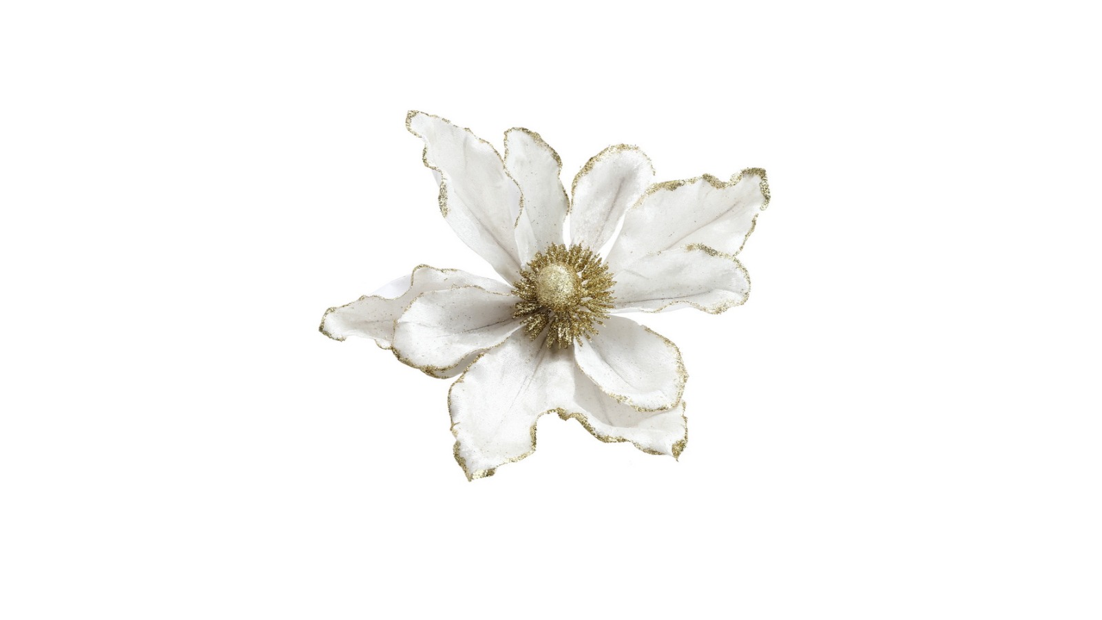 Jingle Jollys Set of 14 Christmas Tree Flower - White