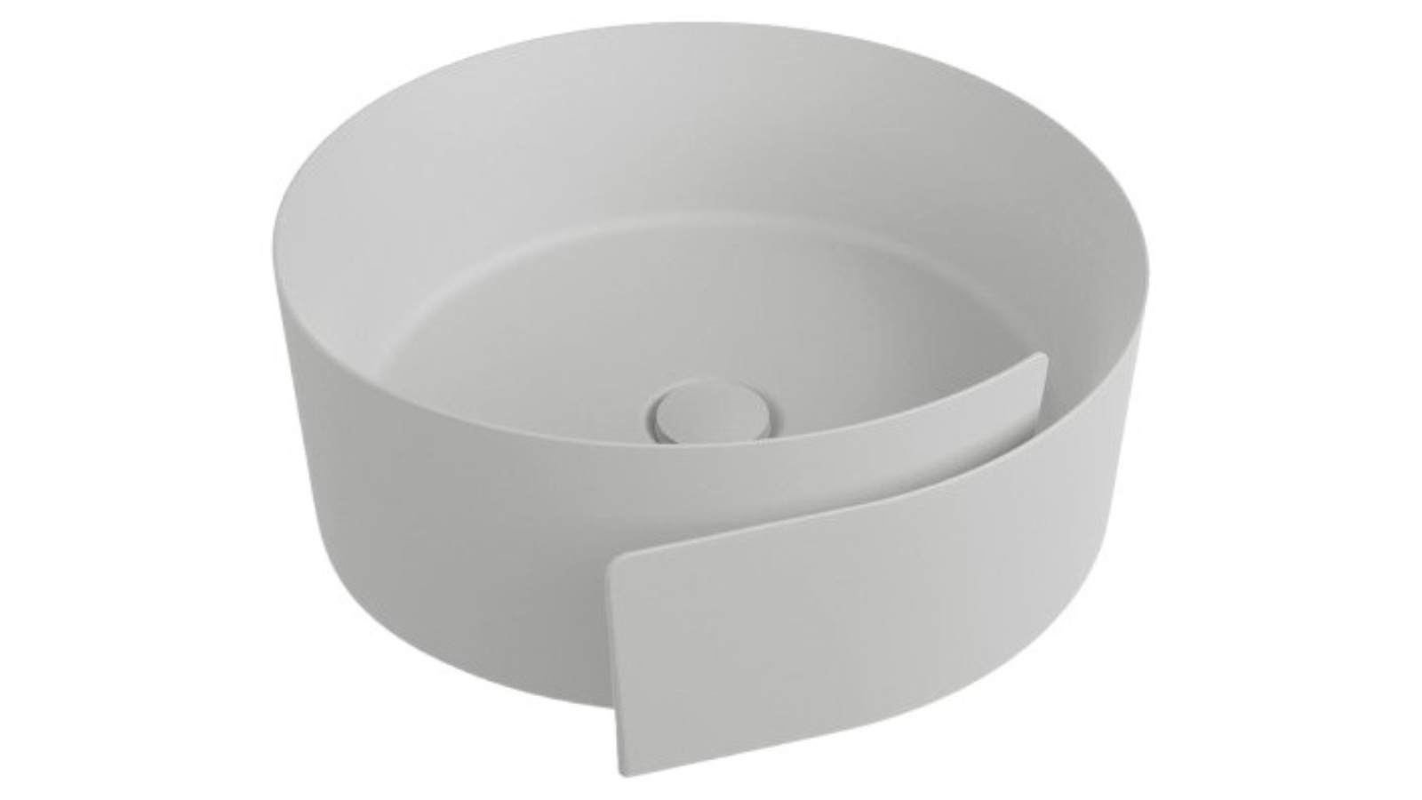 Parisi Roll 44 Bench Basin - Milky White 
