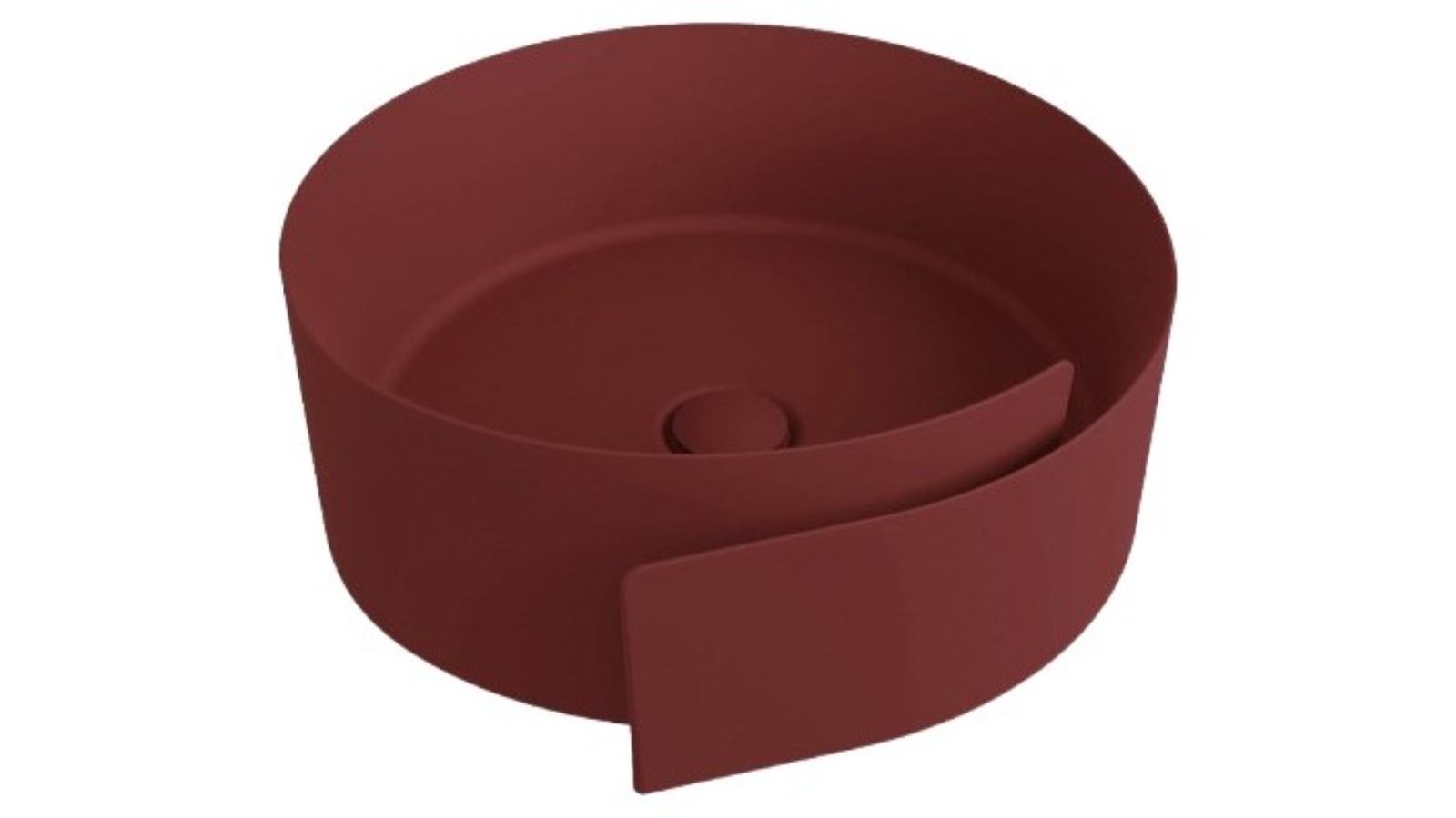 Parisi Roll 44 Bench Basin - Rosso Rubens