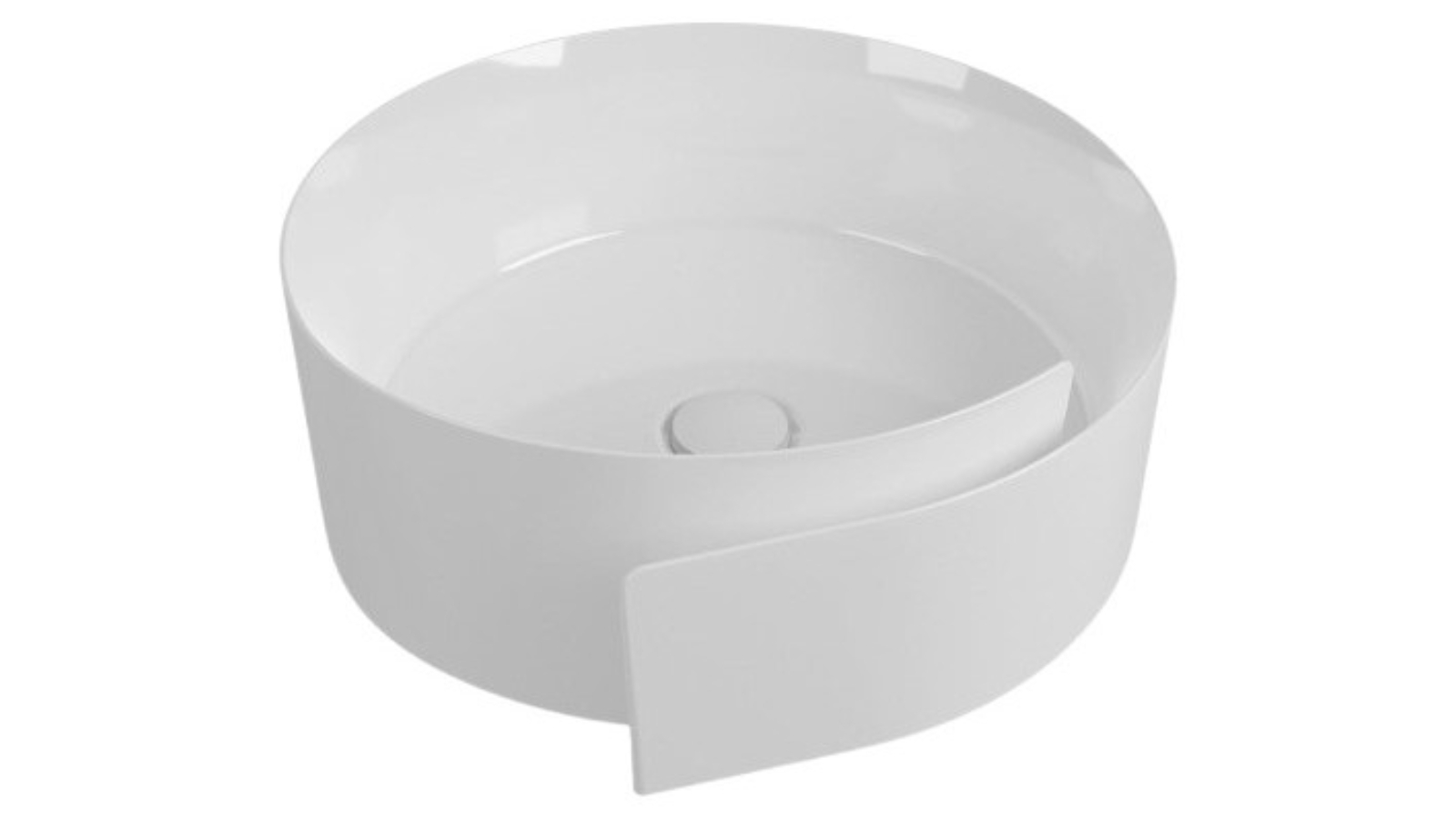 Parisi Roll 44 Bench Basin - Gloss White 