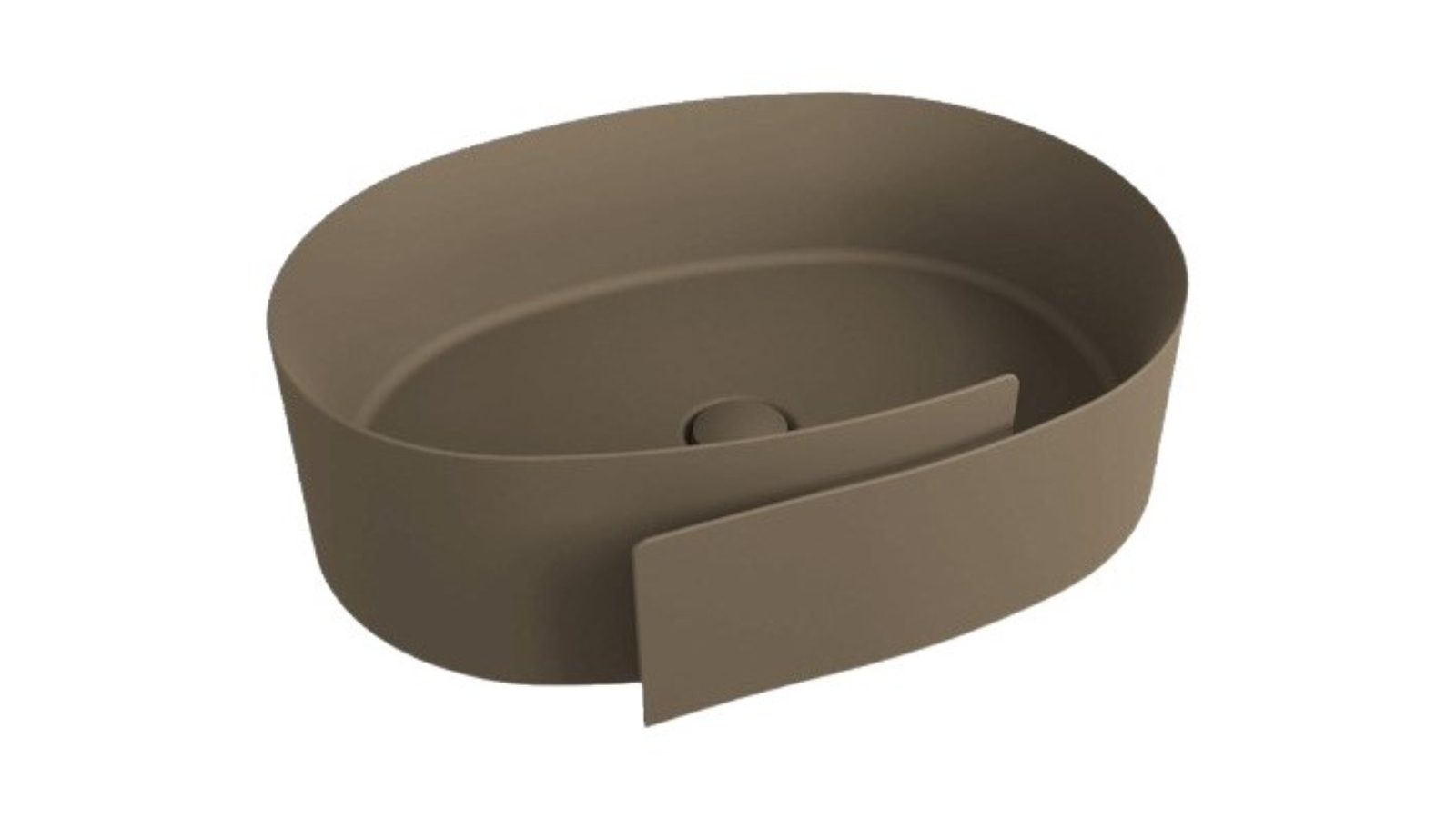 Parisi Roll 56 Bench Basin - Fango