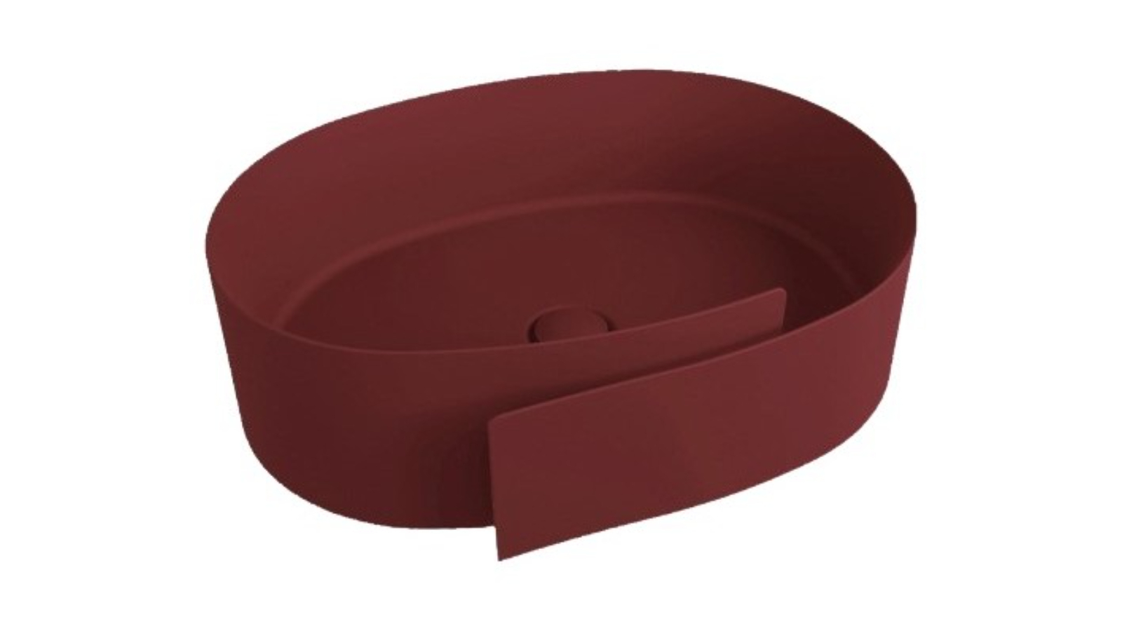 Parisi Roll 56 Bench Basin - Rosso Rubens