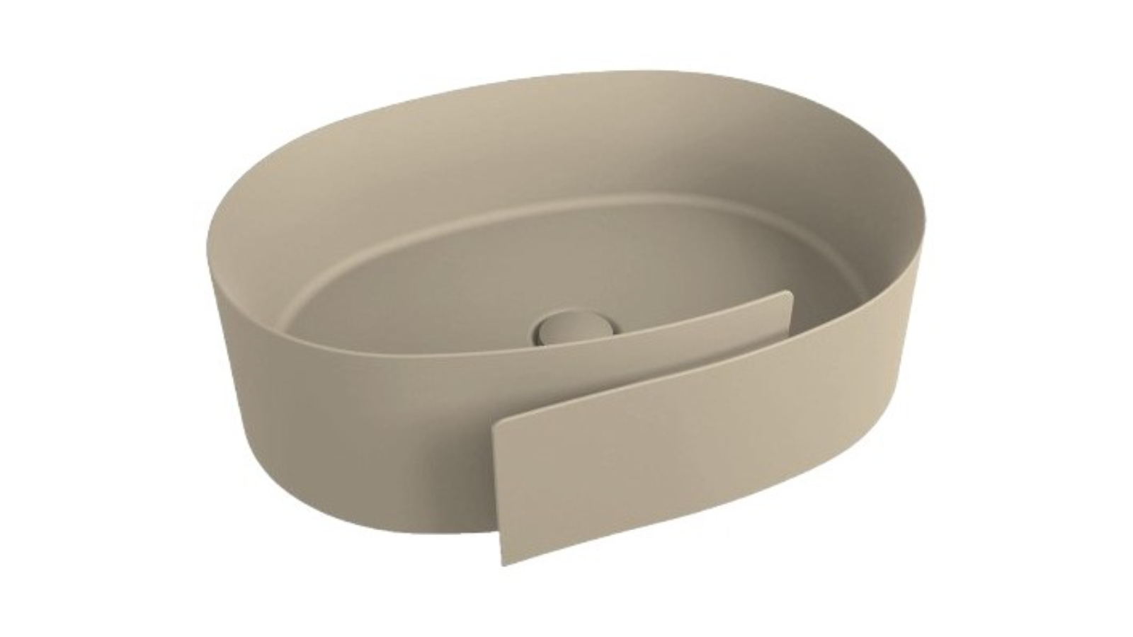 Parisi Roll 56 Bench Basin - Argilla