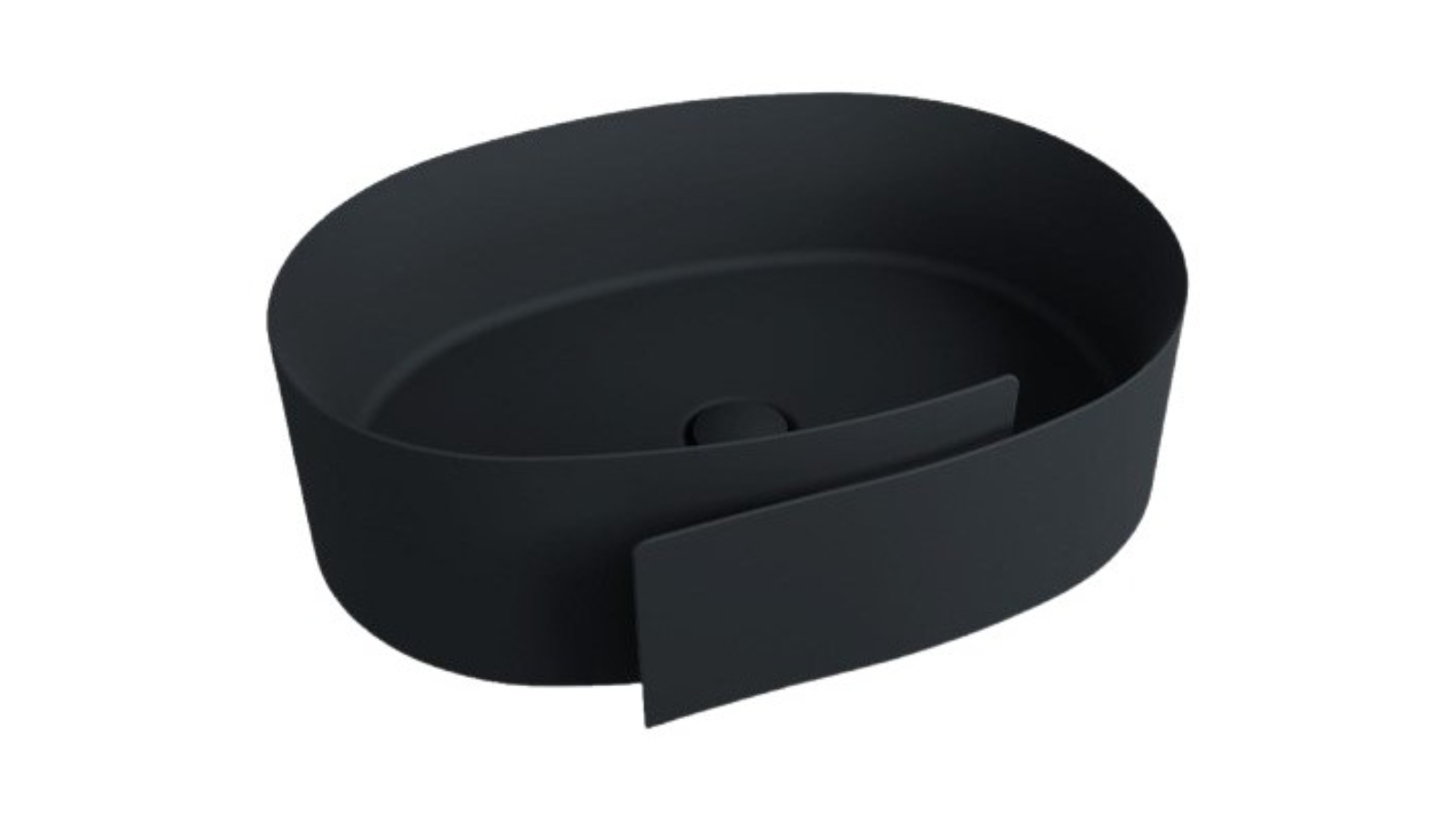 Parisi Roll 56 Bench Basin - Carbone