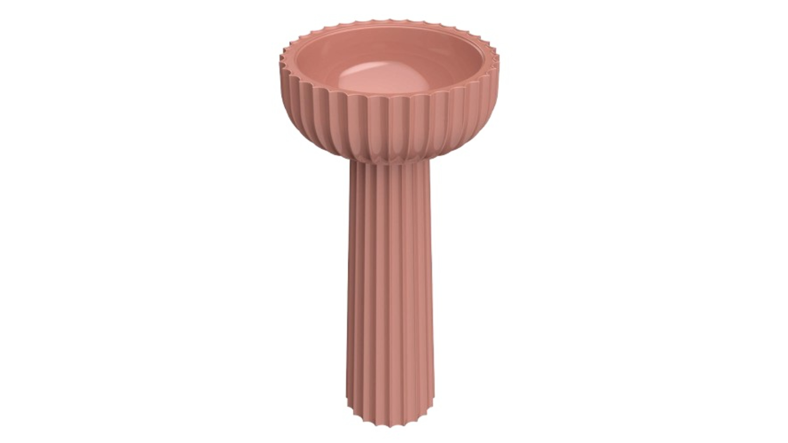 Parisi Settecento 44 Freestanding Pedestal Basin - Terracotta