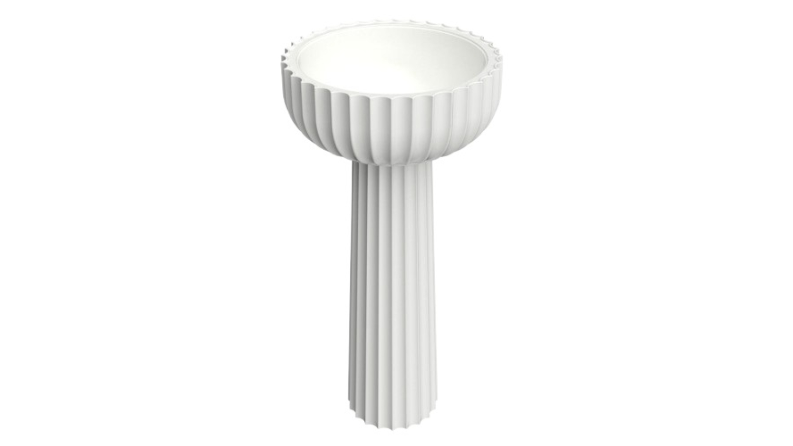 Parisi Settecento 44 Freestanding Pedestal Basin - Milky White