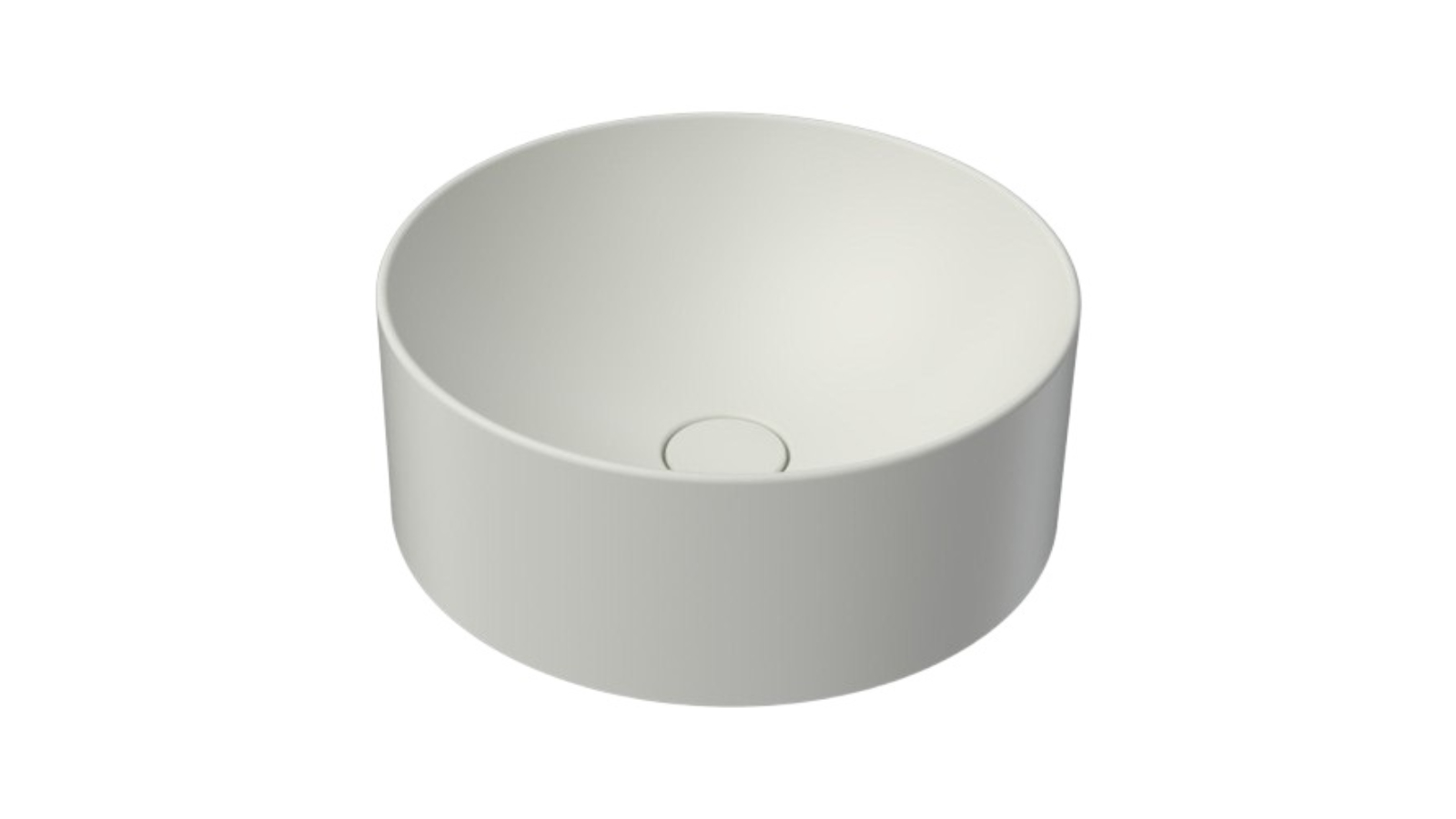 Parisi Twinset Slim 420 Bench Basin 0 Tap Hole - Milky White