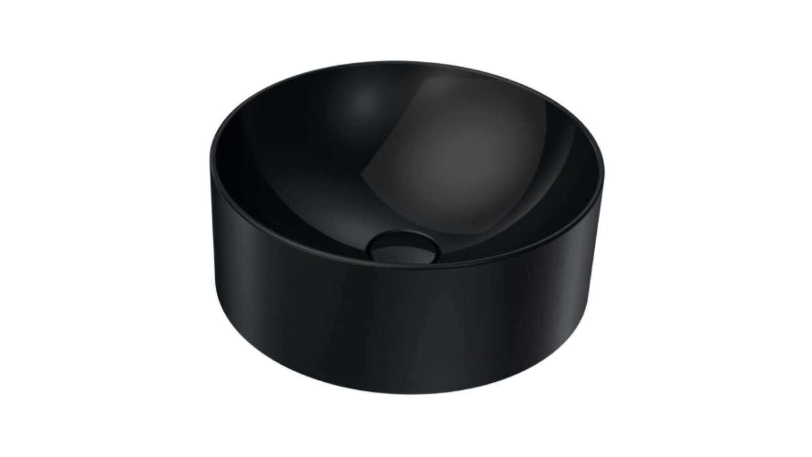 Parisi Twinset Slim 420 Bench Basin 0 Tap Hole - Gloss Black