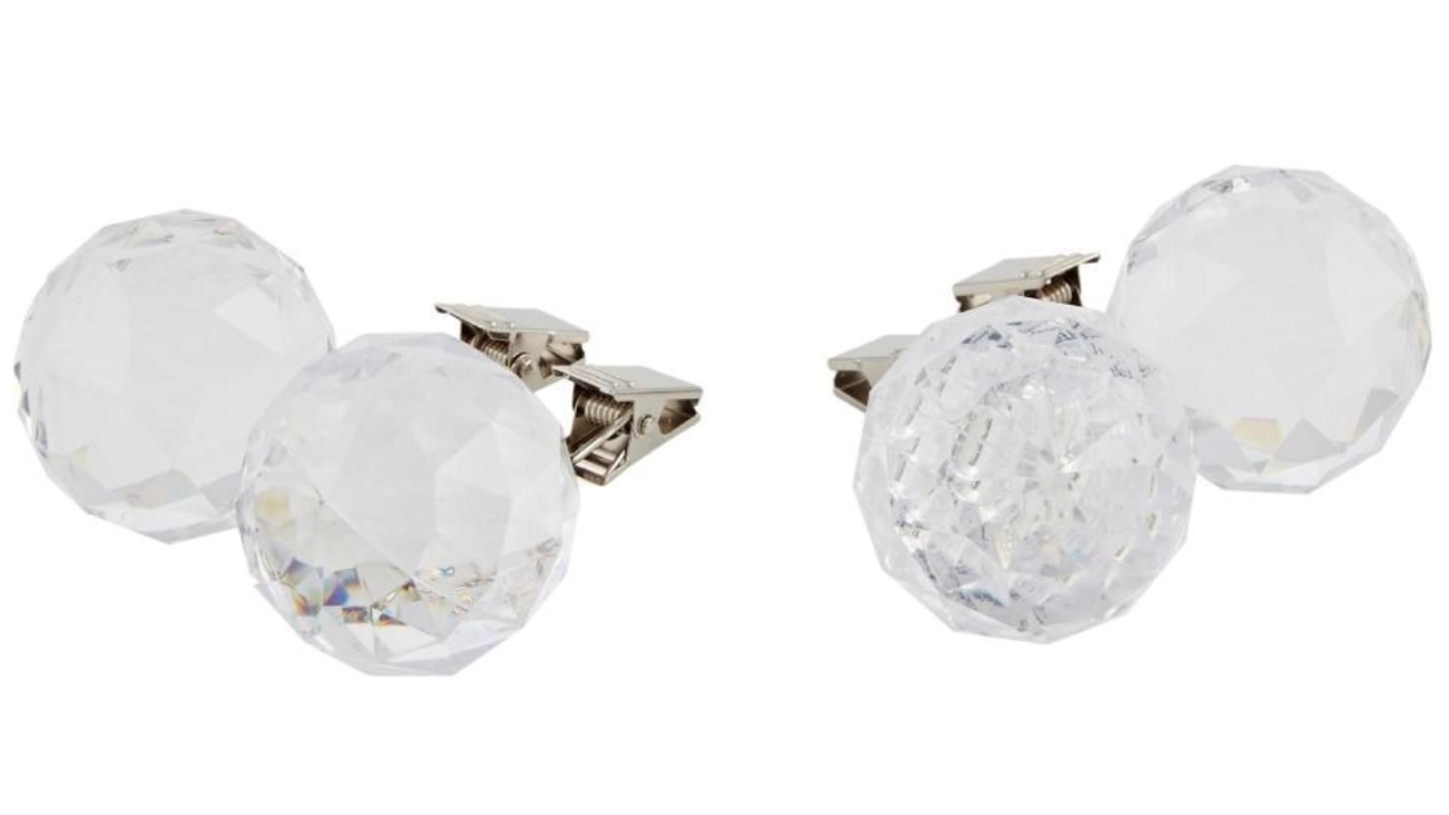 Pizzazz Tablecloth Weights Acrylic Crystals - Set of 4
