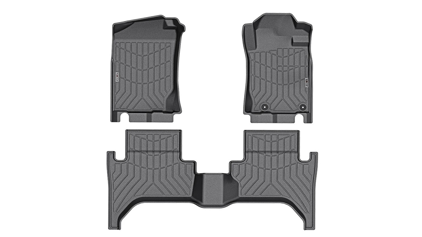 Kiwi Master 3D Thermal Plastic Elastomer Floor Mats for Mitsubishi Triton MQ MR 2015-Current