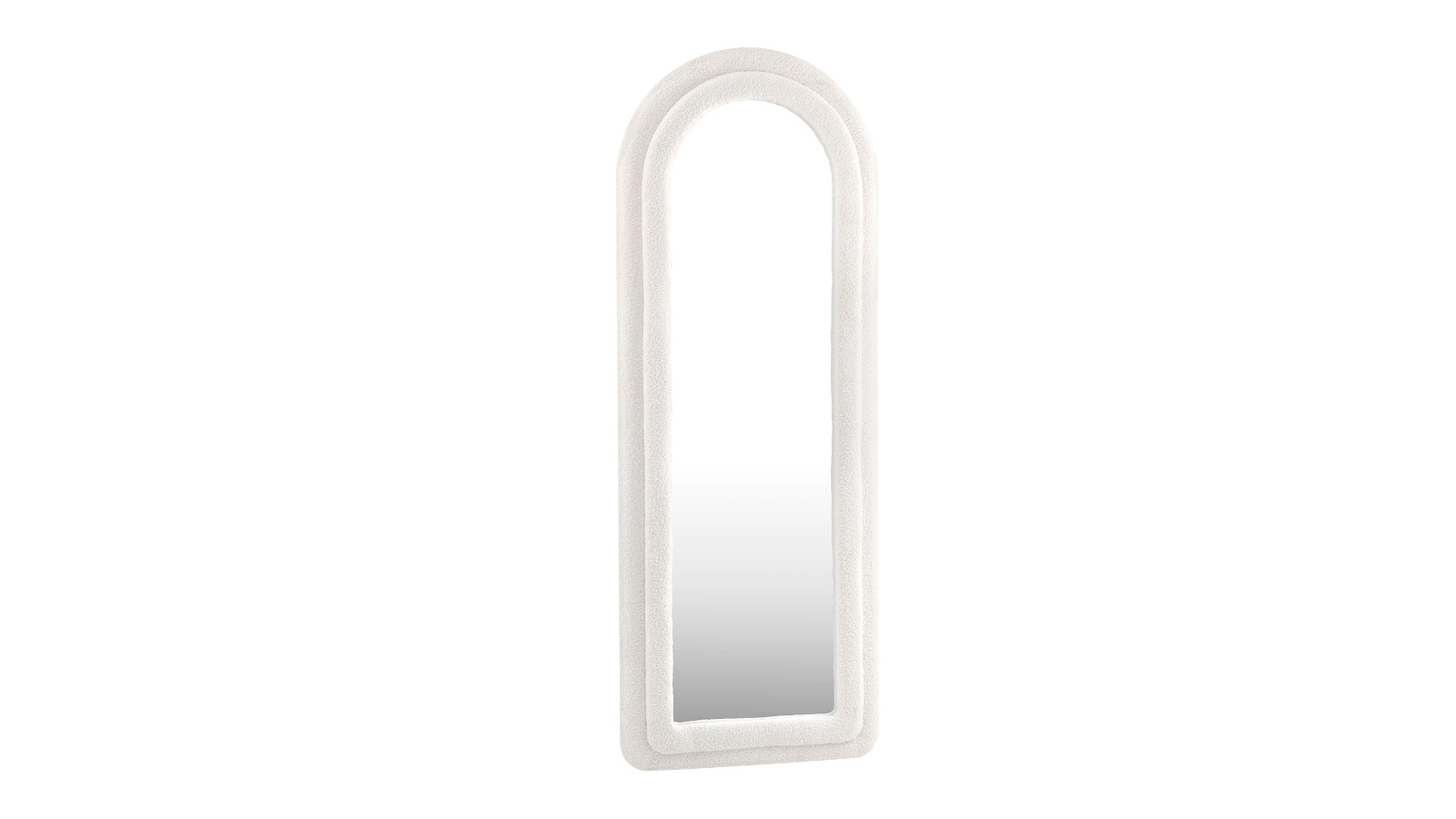 Oikiture Bedroom Full Length Boucle Frame Mirror - 1.6metre