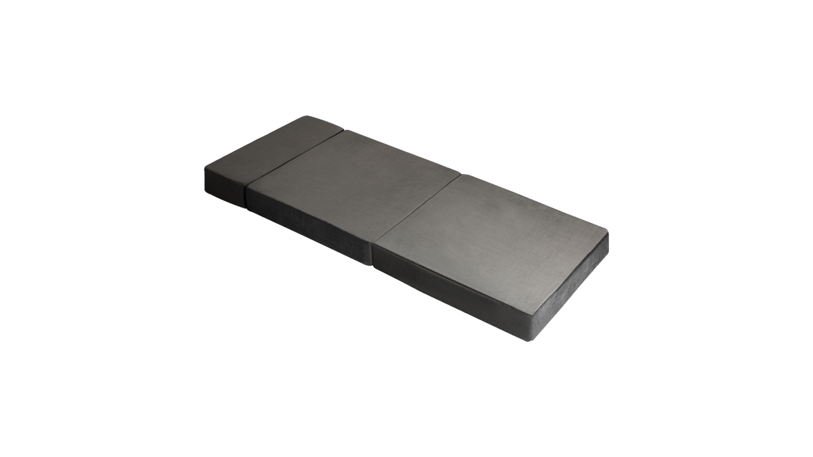 Bedra Bedding Single Foldable Camping Pad Cushion Foam Mattress - Grey