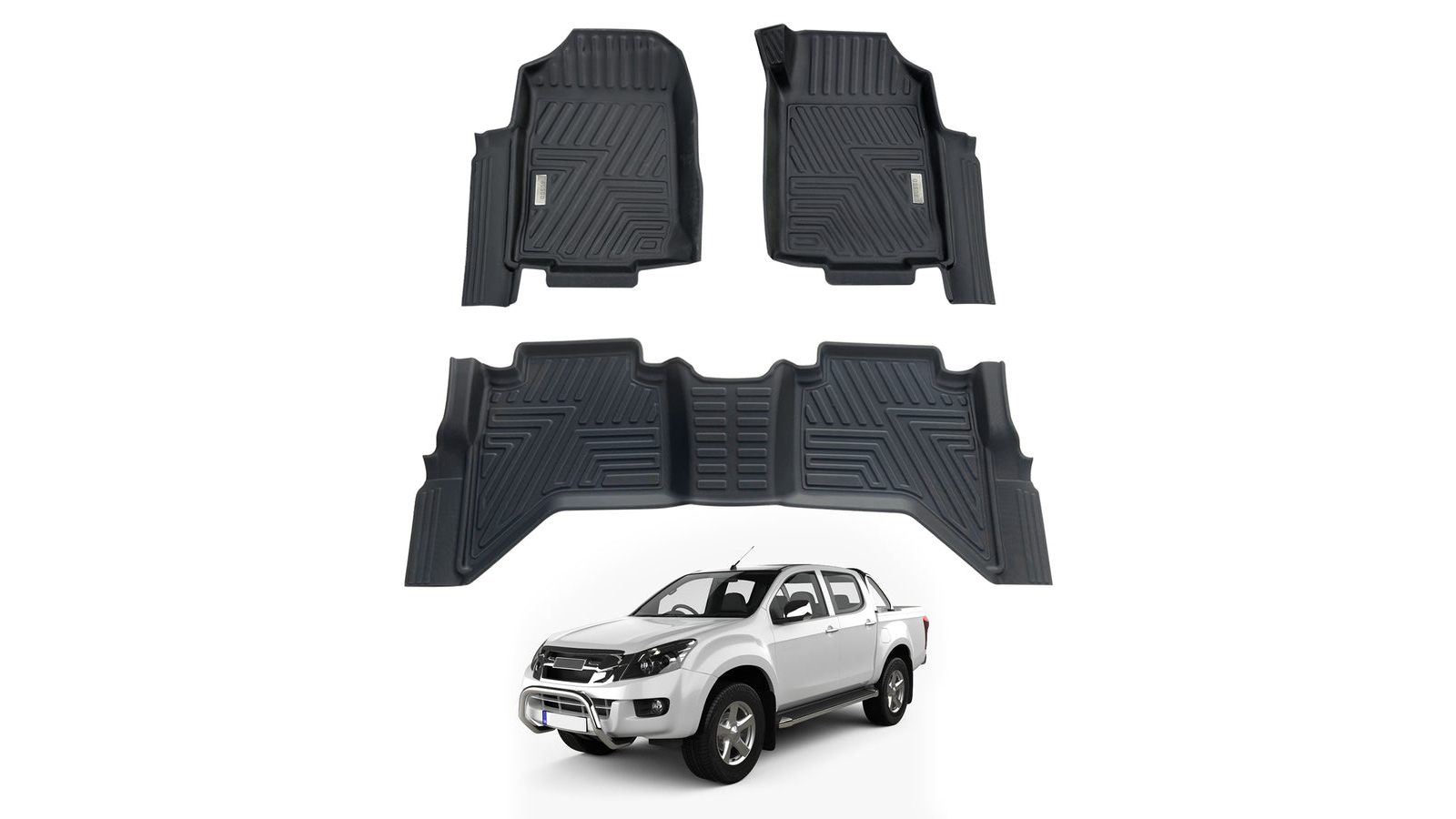 AUSGO 5D Floor Mats for Isuzu D-Max Dual Cab 2012-2020