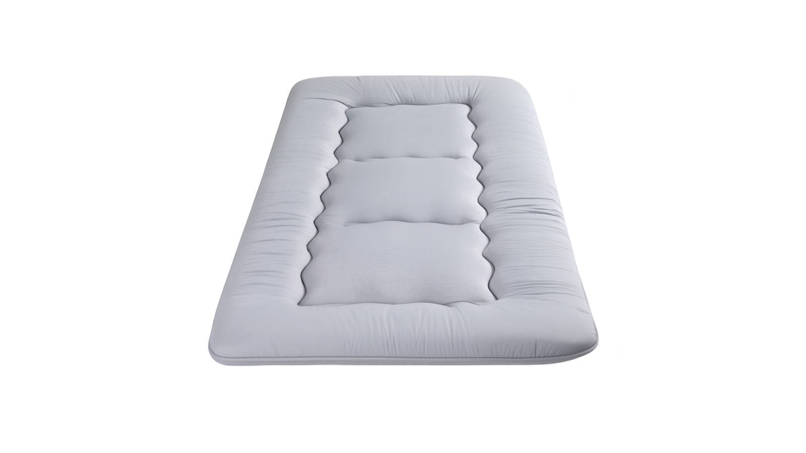 Giselle Bedding 100 x 200cm Japanese Futon Washable Cover Strap Foldable Mattress - Grey