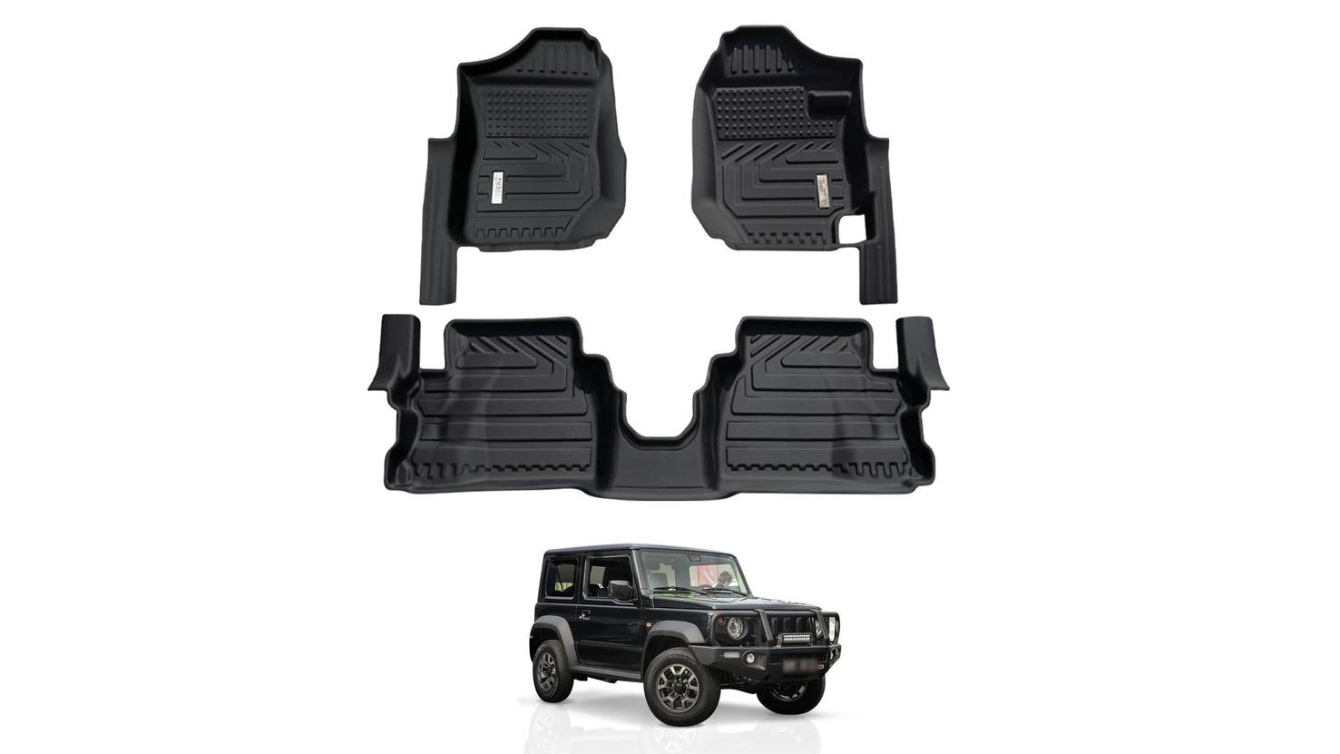 AUSGO 5D Floor Mats for Suzuki Jimny 3-Door 2018-Onwards Manual Trans